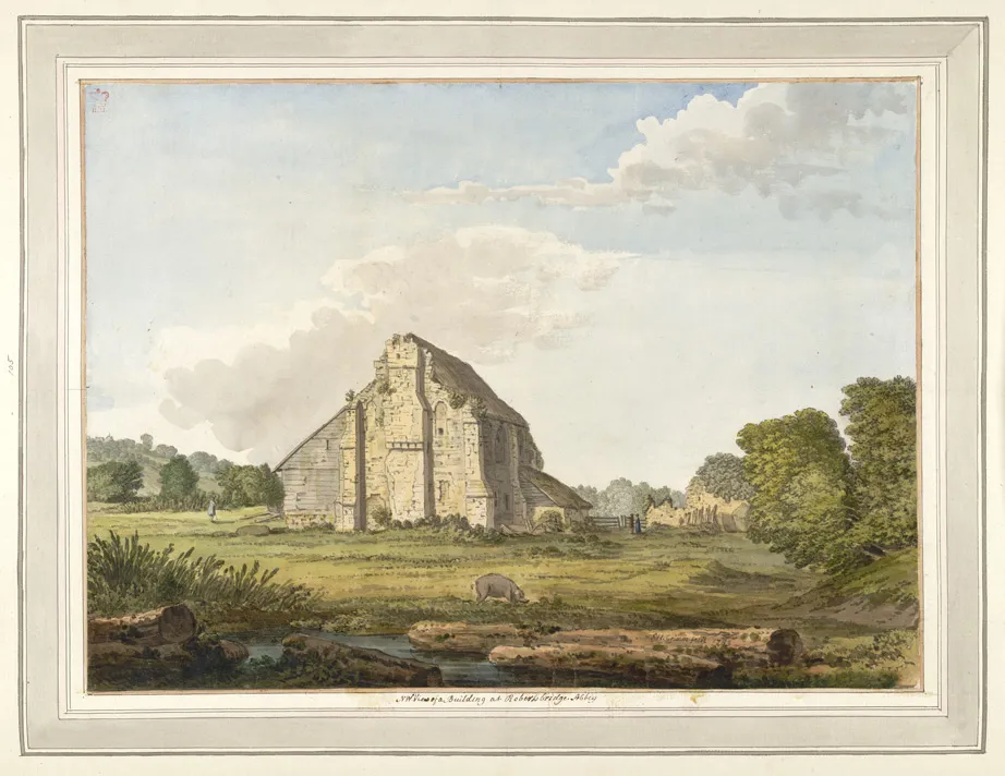 Photo showing: view of the north-west view of the ruins of Robertsbridge Abbey in East Sussex, England