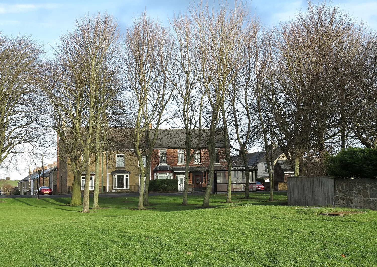 Photo showing: Grassed area in Annfield Plain