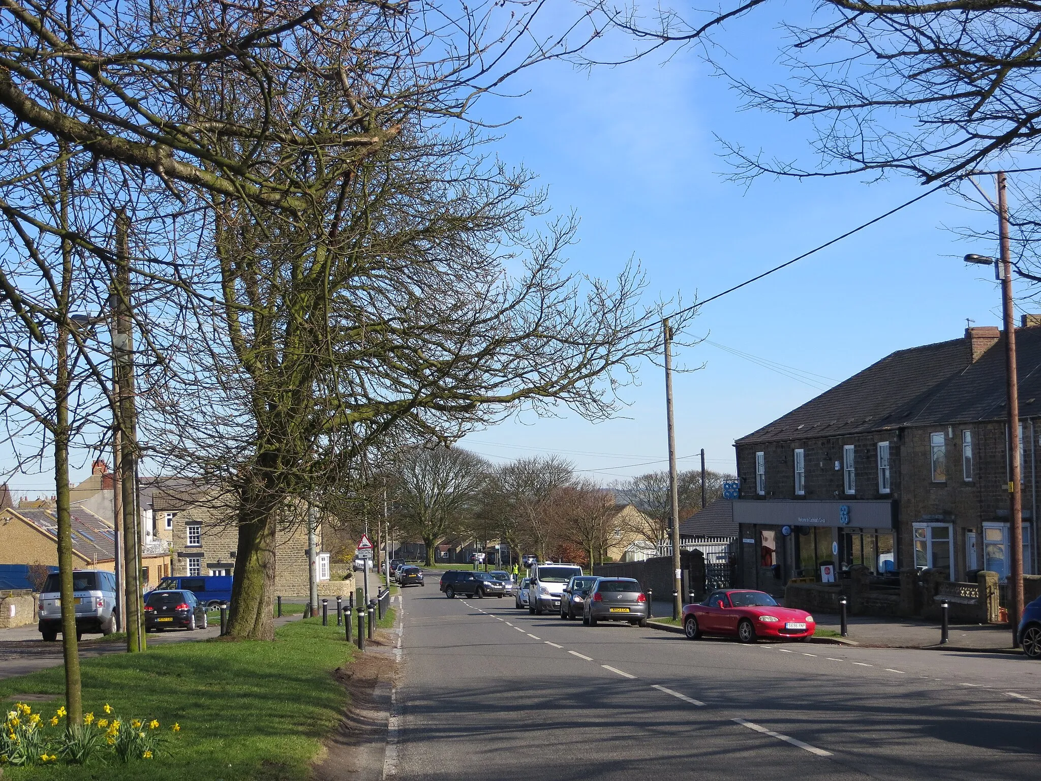 Photo showing: Front Street, Cockfield