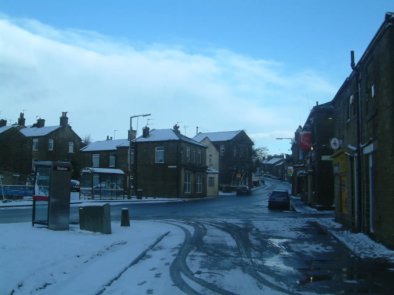 Photo showing: Christmas Day in Denholme, 2004