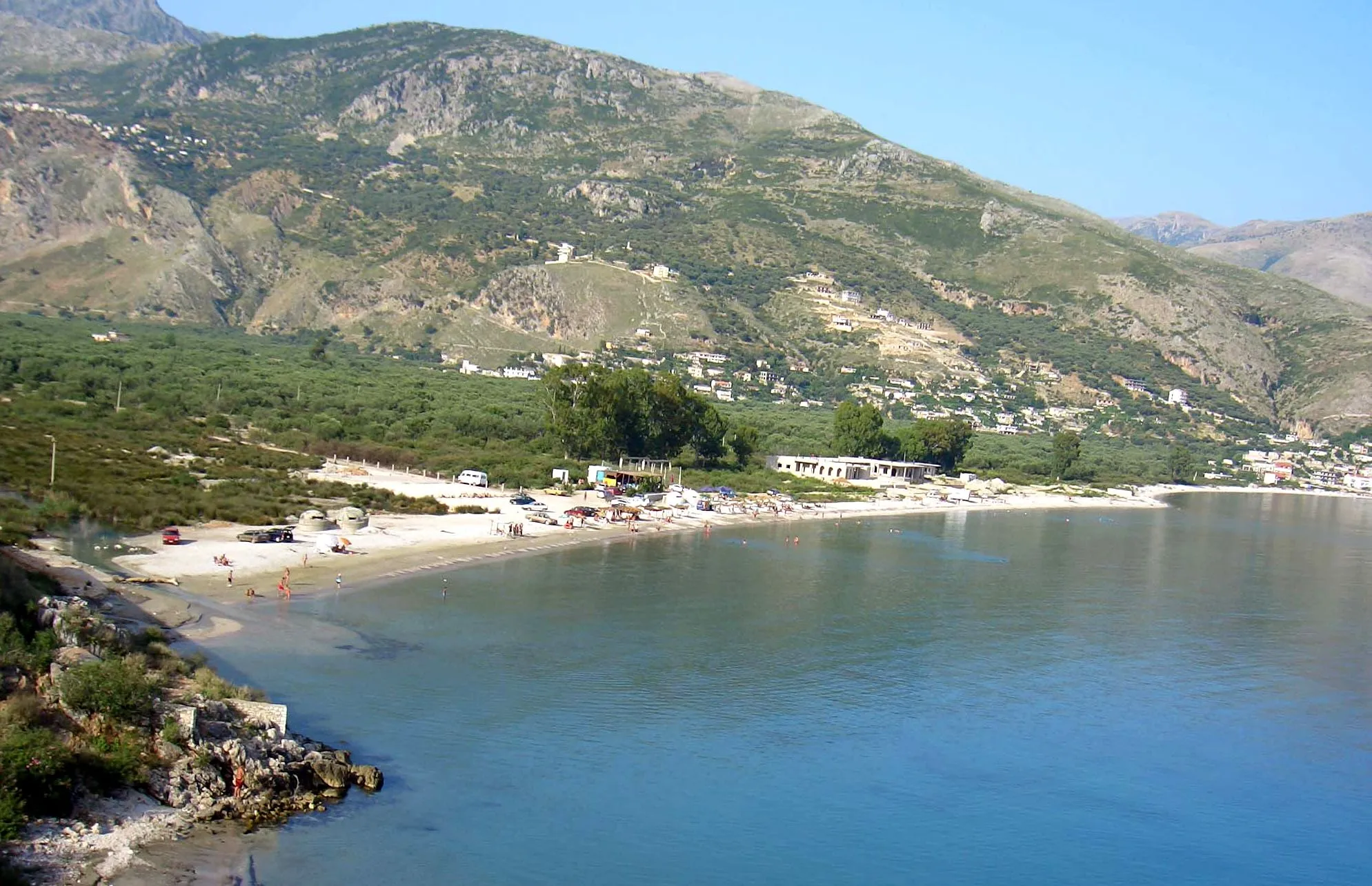 Photo showing: Strand bei Qeparo an der albanischen Rivera