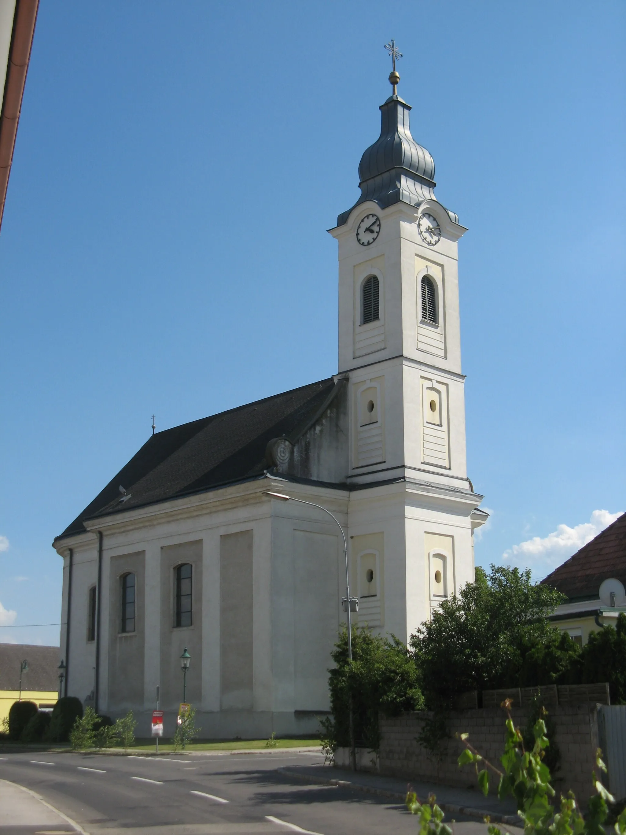 Photo showing: Katholische Pfarrkirche zum Hl. Wenzel in Steinberg, Steinberg-Dörfl, Burgenland