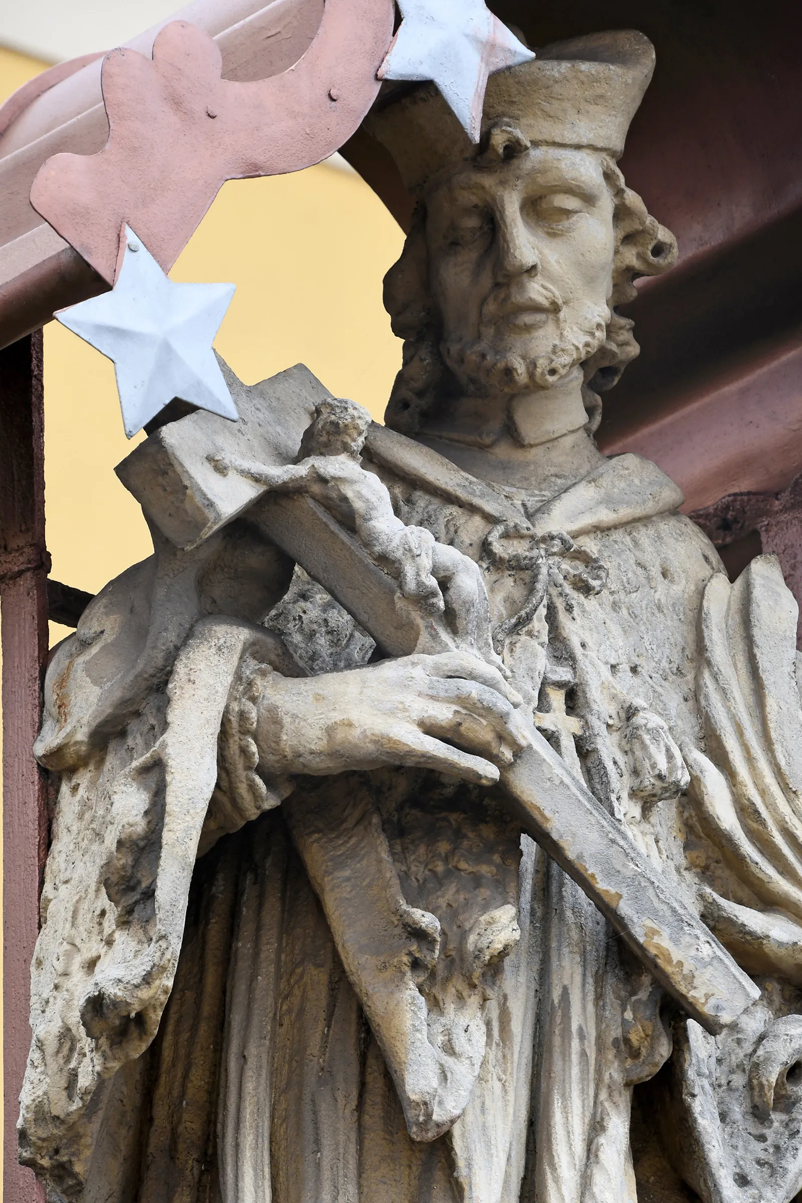 Photo showing: Statue of saint John of Nepomuk in Mosonszentjános, Jánossomorja