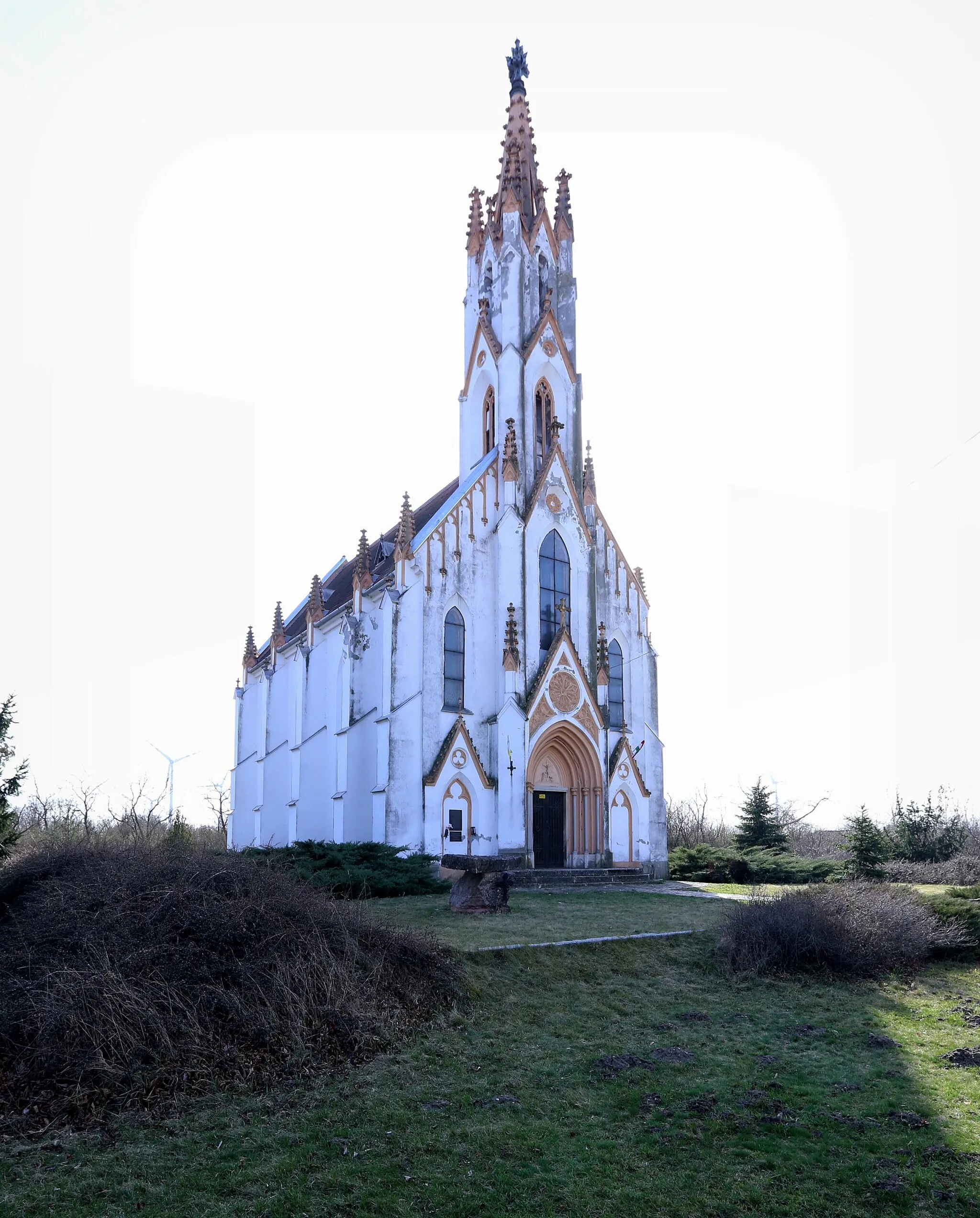 Photo showing: Albertkázmérpuszta temploma