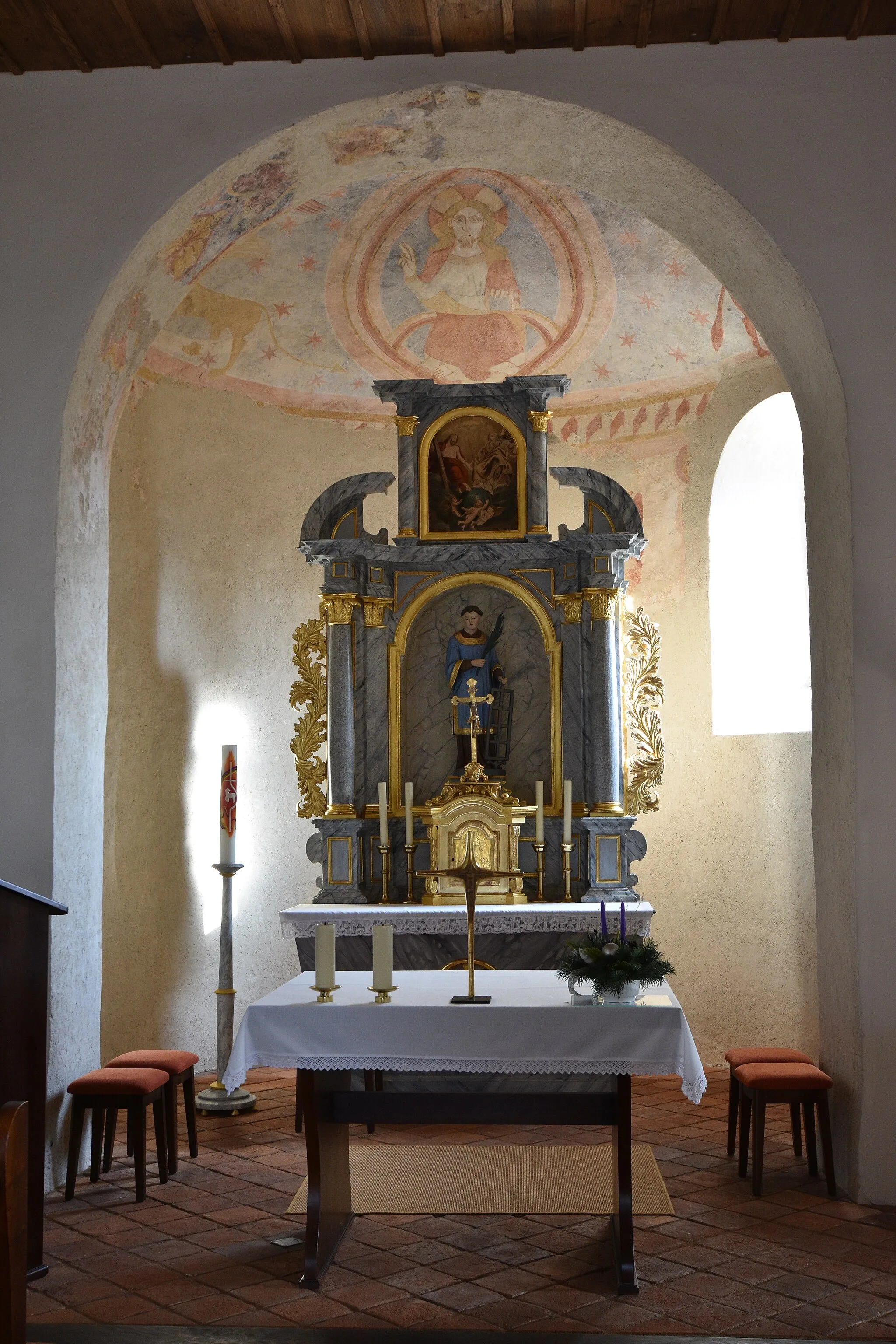 Photo showing: Church hl. Laurentius, Zahling Interior