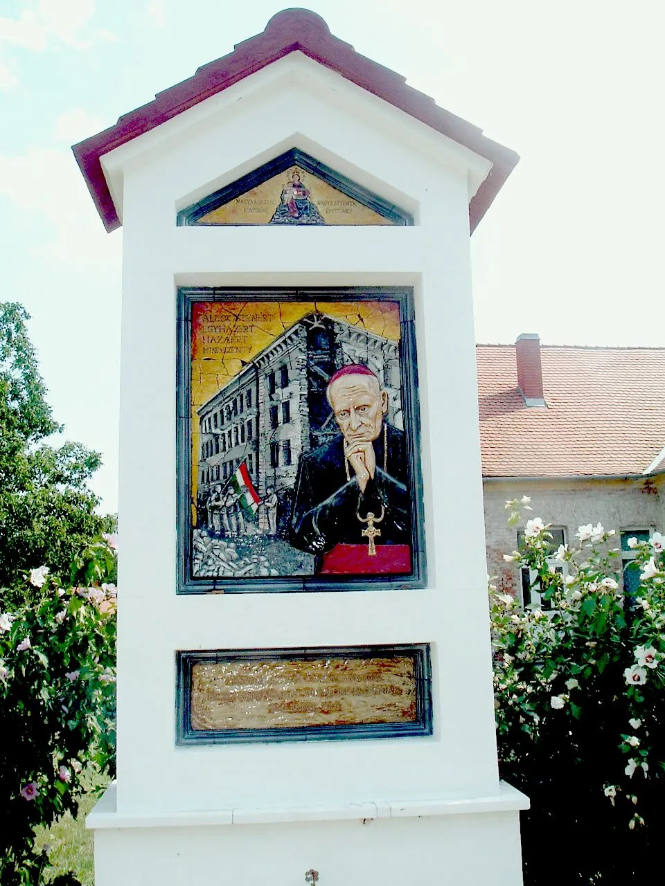 Photo showing: The Mindszenty-monument in Csákánydoroszló