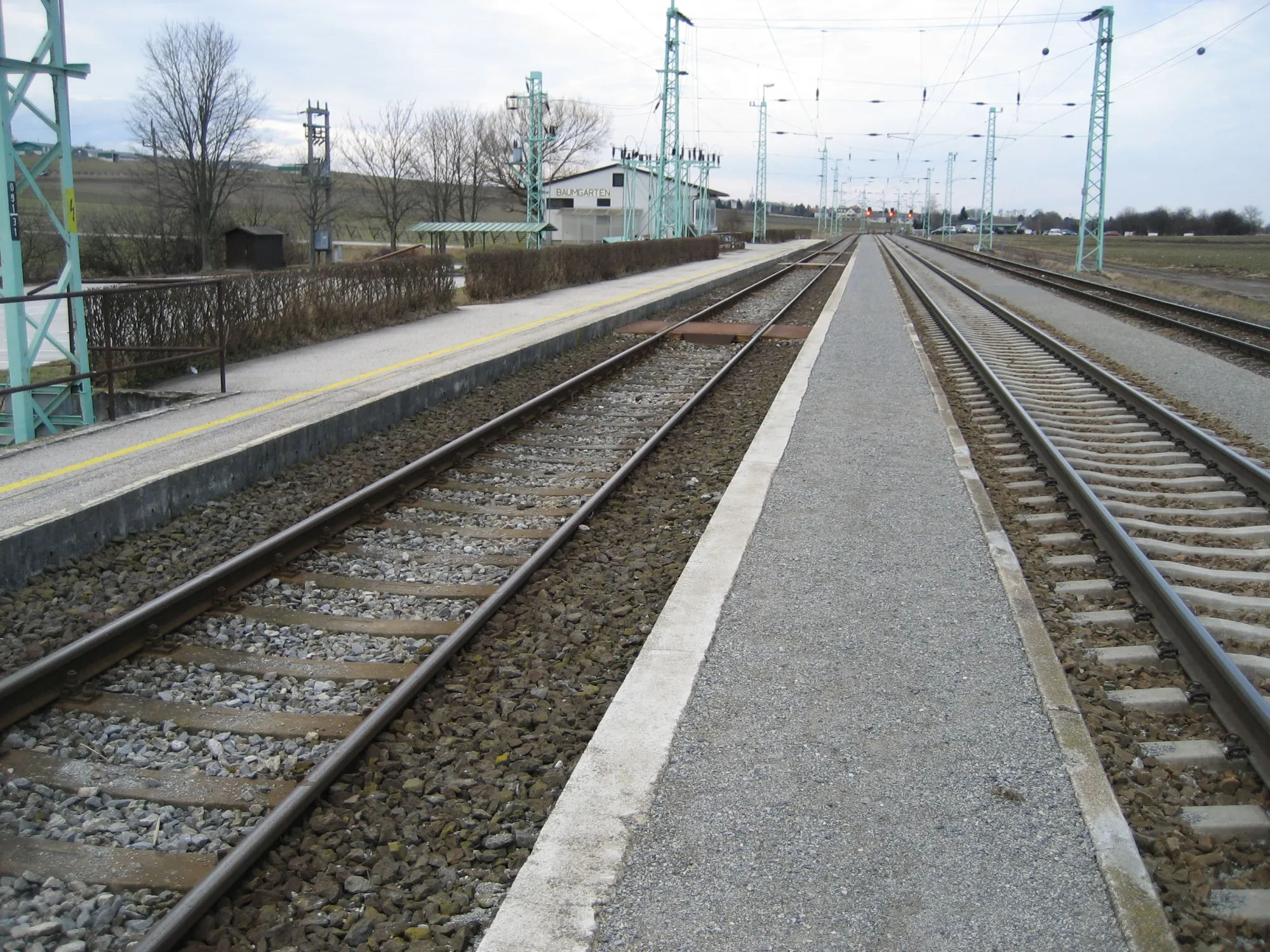Photo showing: train station Baumgarten  in Burgenland
