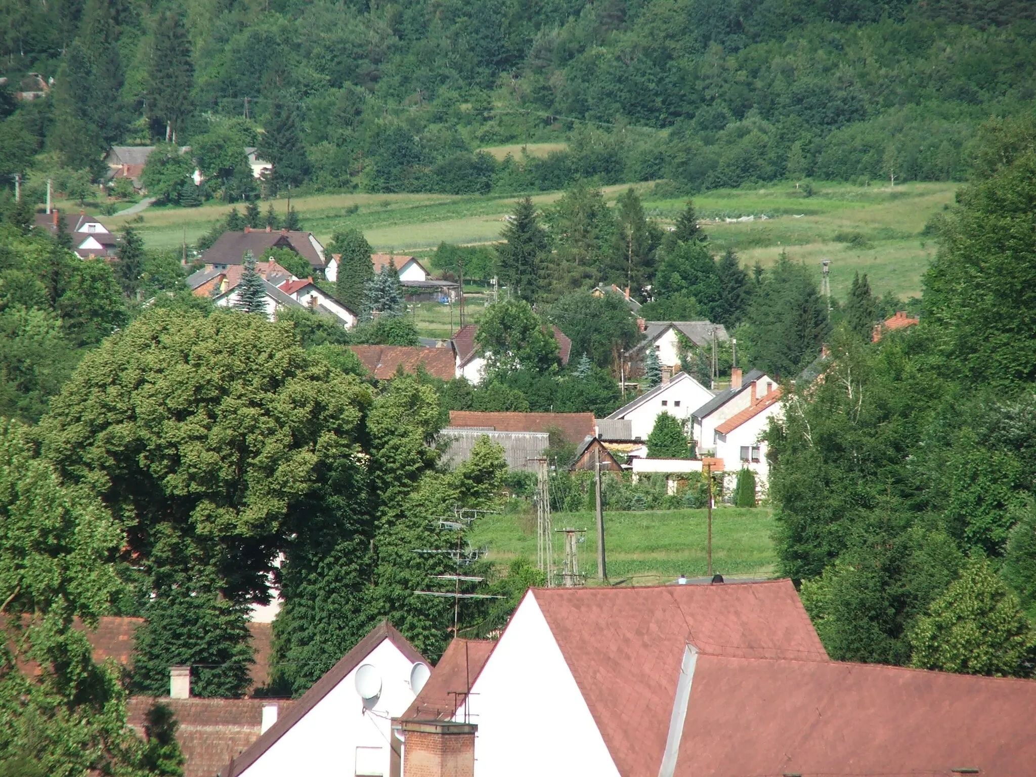 Photo showing: Felsőszölnök völgyben fekvő házai (Vas megye)