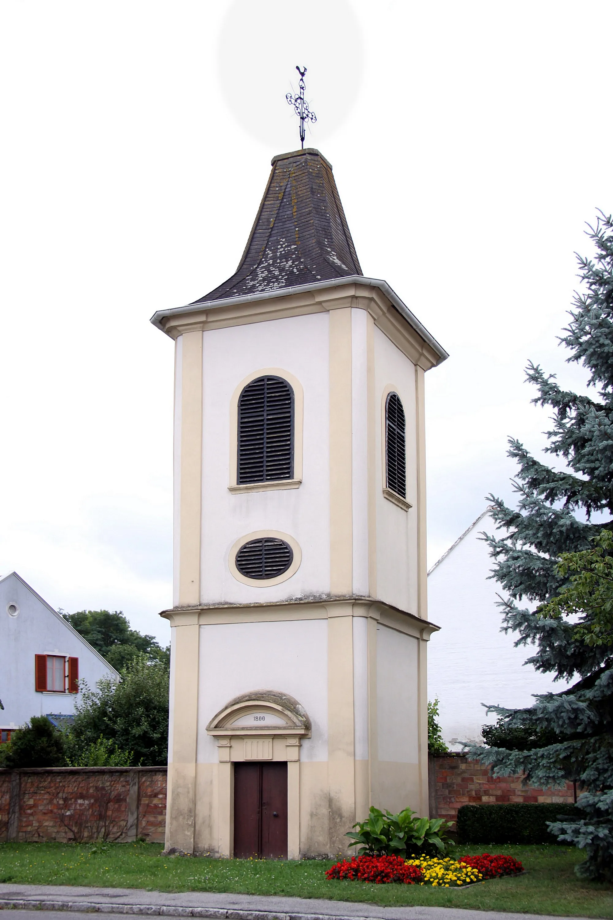 Photo showing: Evangelic bell tower - Walbersdorf (municipality Mattersburg).