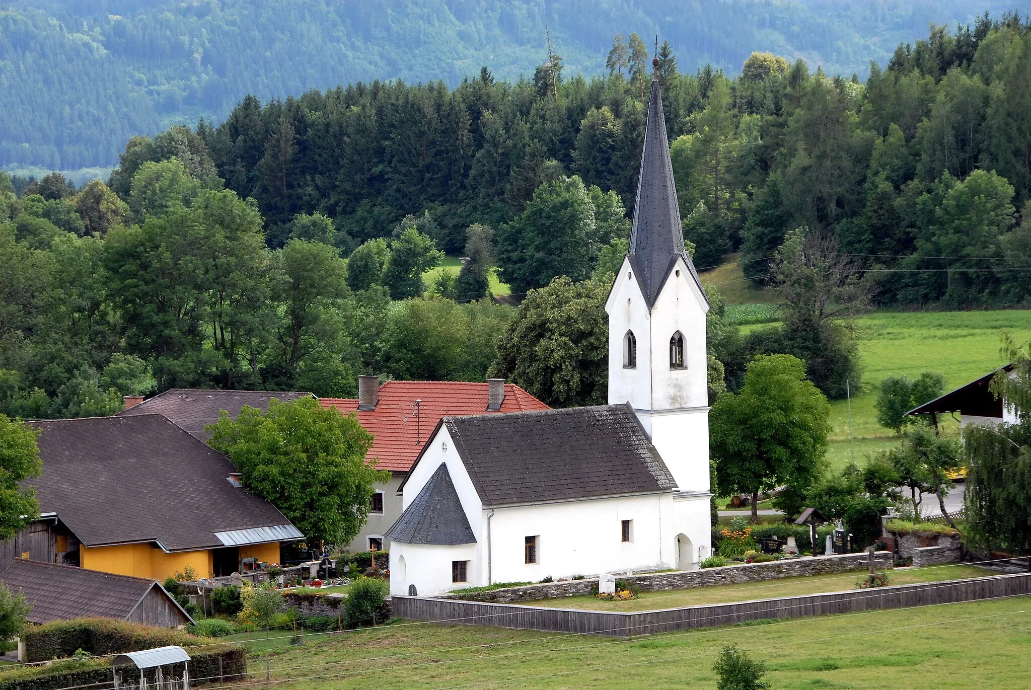 Photo showing: Subsidiary church Saint Margaret, Dorfstrasse #77, Treffelsdorf, municipality Frauenstein, district Sankt Veit an der Glan, Carinthia, Austria, EU