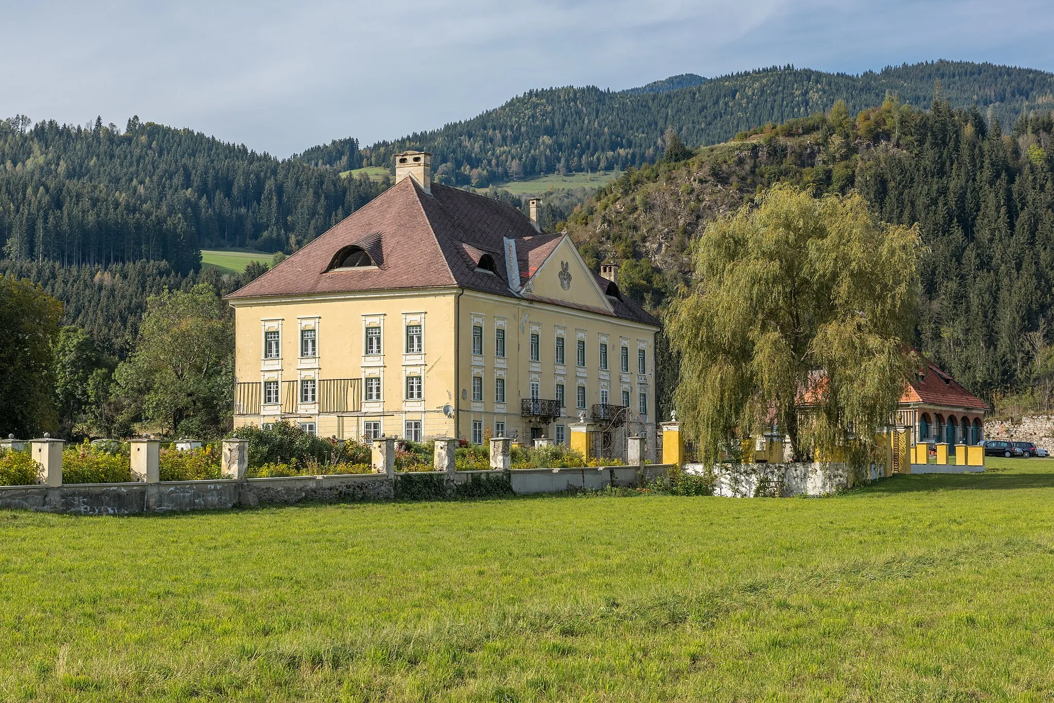 Photo showing: Castle Mayerhofen in Mayerhofen #1, municipality Friesach, district Sankt Veit, Carinthia, Austria, EU