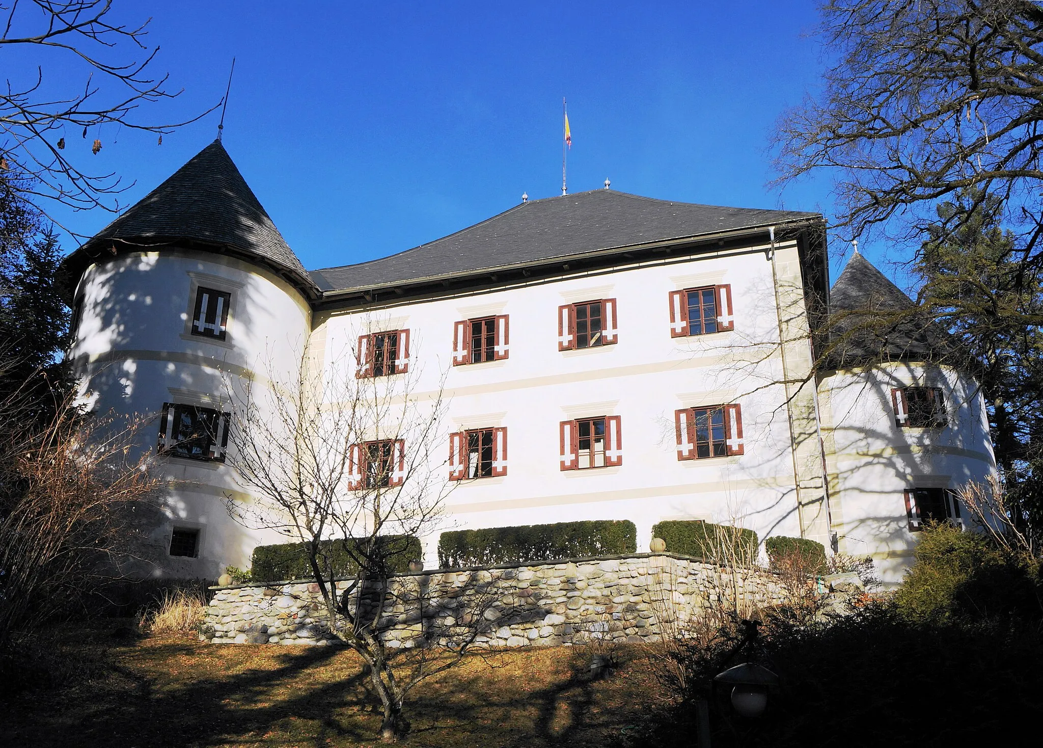 Photo showing: Schloss Kellerberg
Castle Kellerberg in Carinthia, residence of Family Rothauer