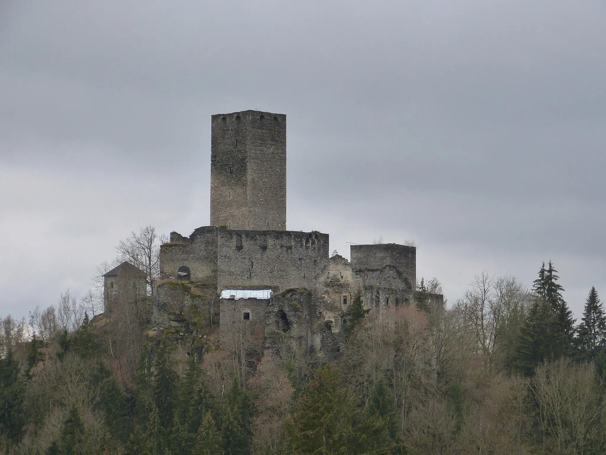 Photo showing: Burgruine Liebenfels (Gemeinde Liebenfels, Kärnten), von Nordosten