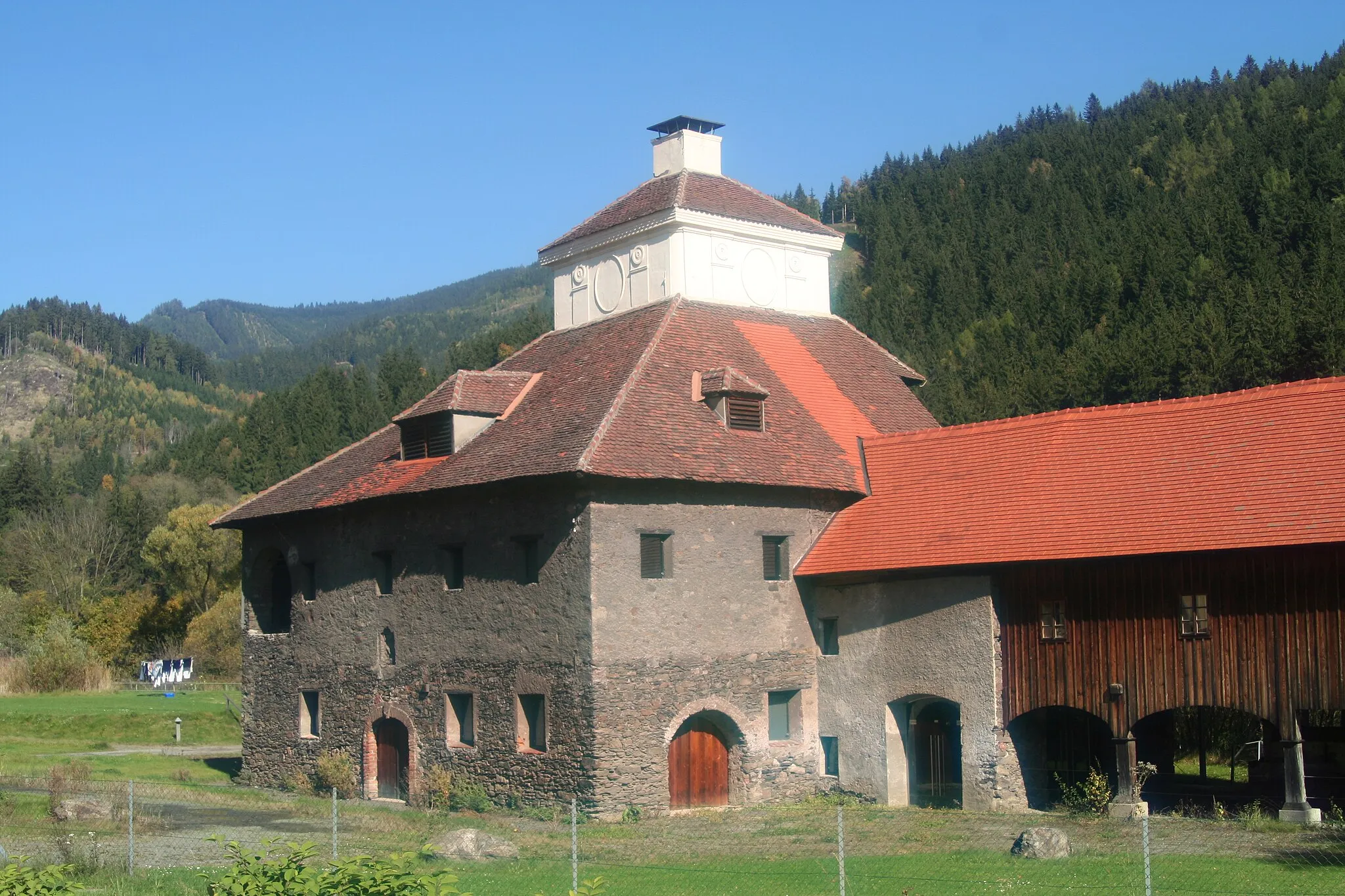 Photo showing: Gebäude bei Brauerei Hirt