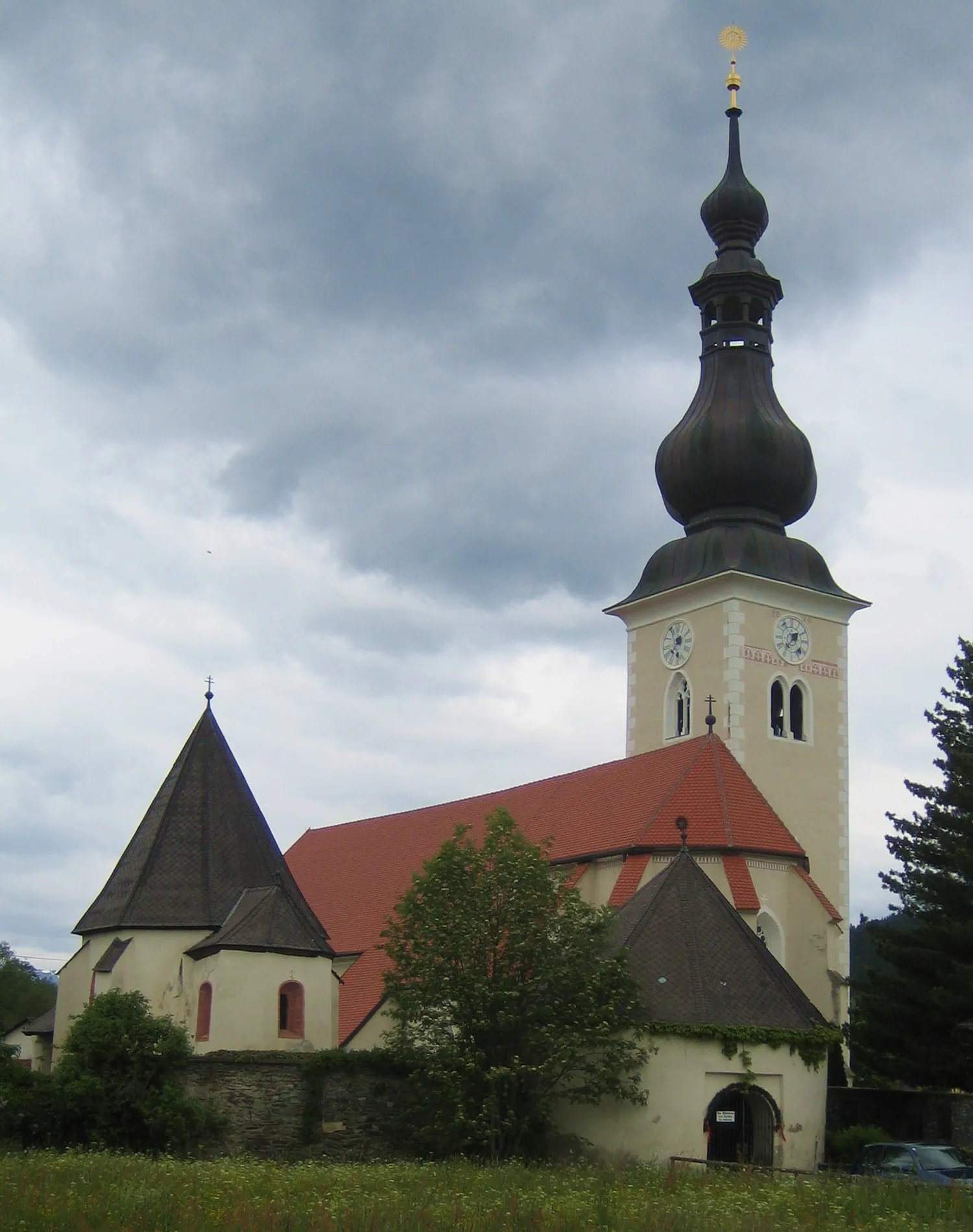 Photo showing: Parish church in Weitensfeld, Carinthia, Austria.