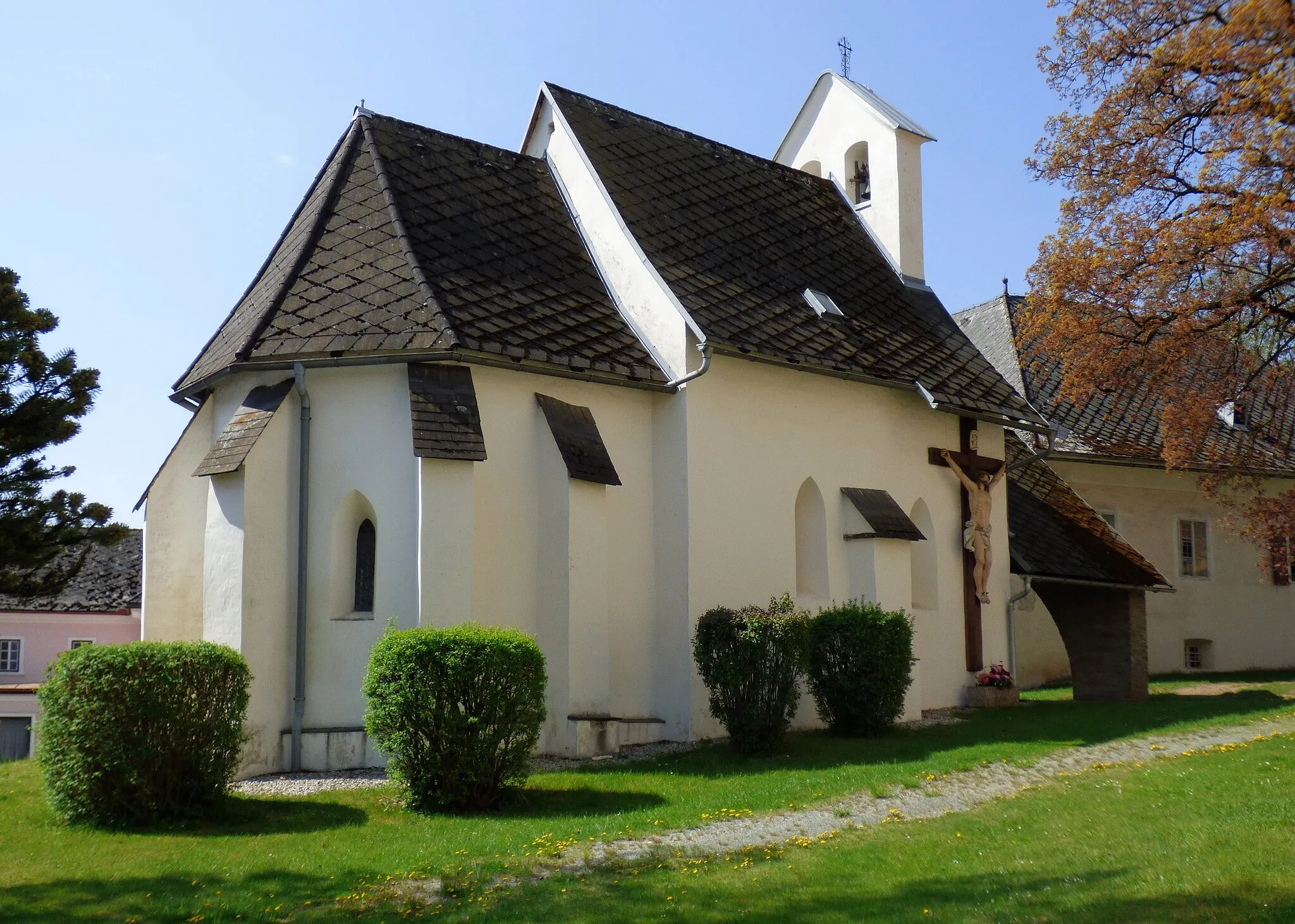 Photo showing: Achatiuskapelle, Guttaring, Kärnten

This media shows the protected monument with the number 61921 in Austria. (Commons, de, Wikidata)