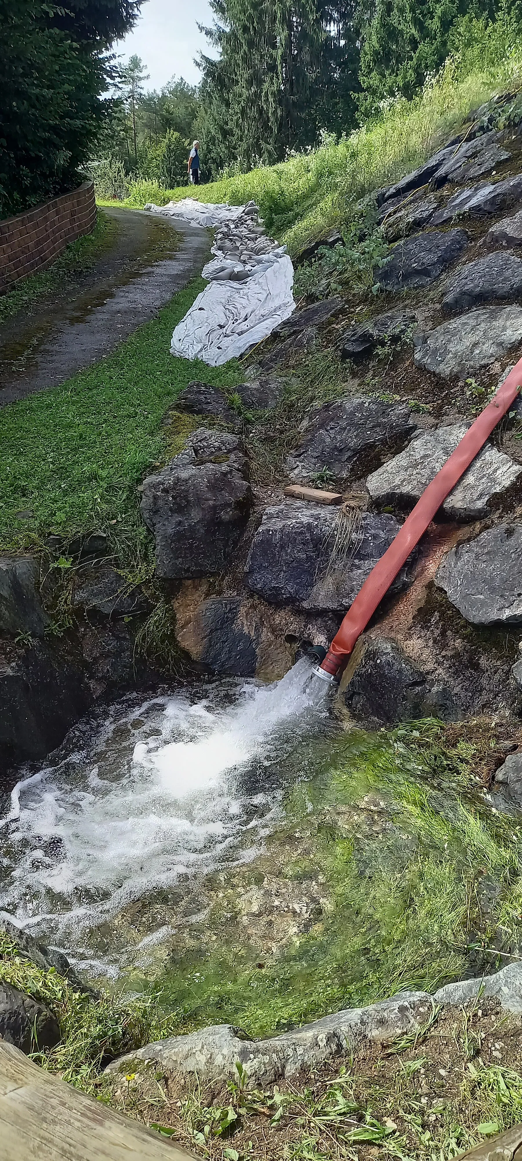 Photo showing: Impressionen von einer Radfahrt in Waidmannsdorf und Viktring am 6. August 2023, nach dem Unwetter in Österreich und Slowenien 2023.