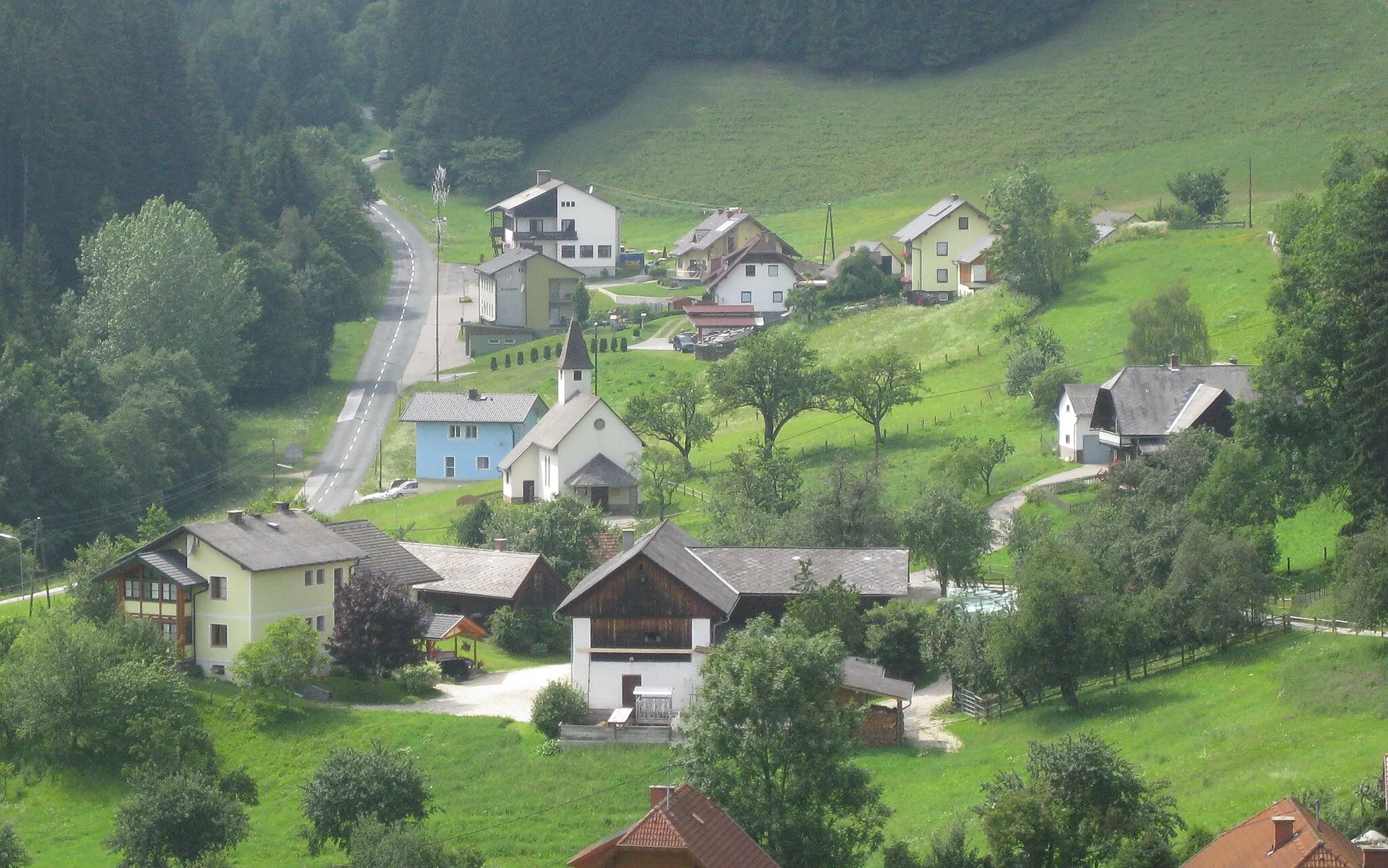 Photo showing: The Town "Kliening", near Bad St. Leonhard