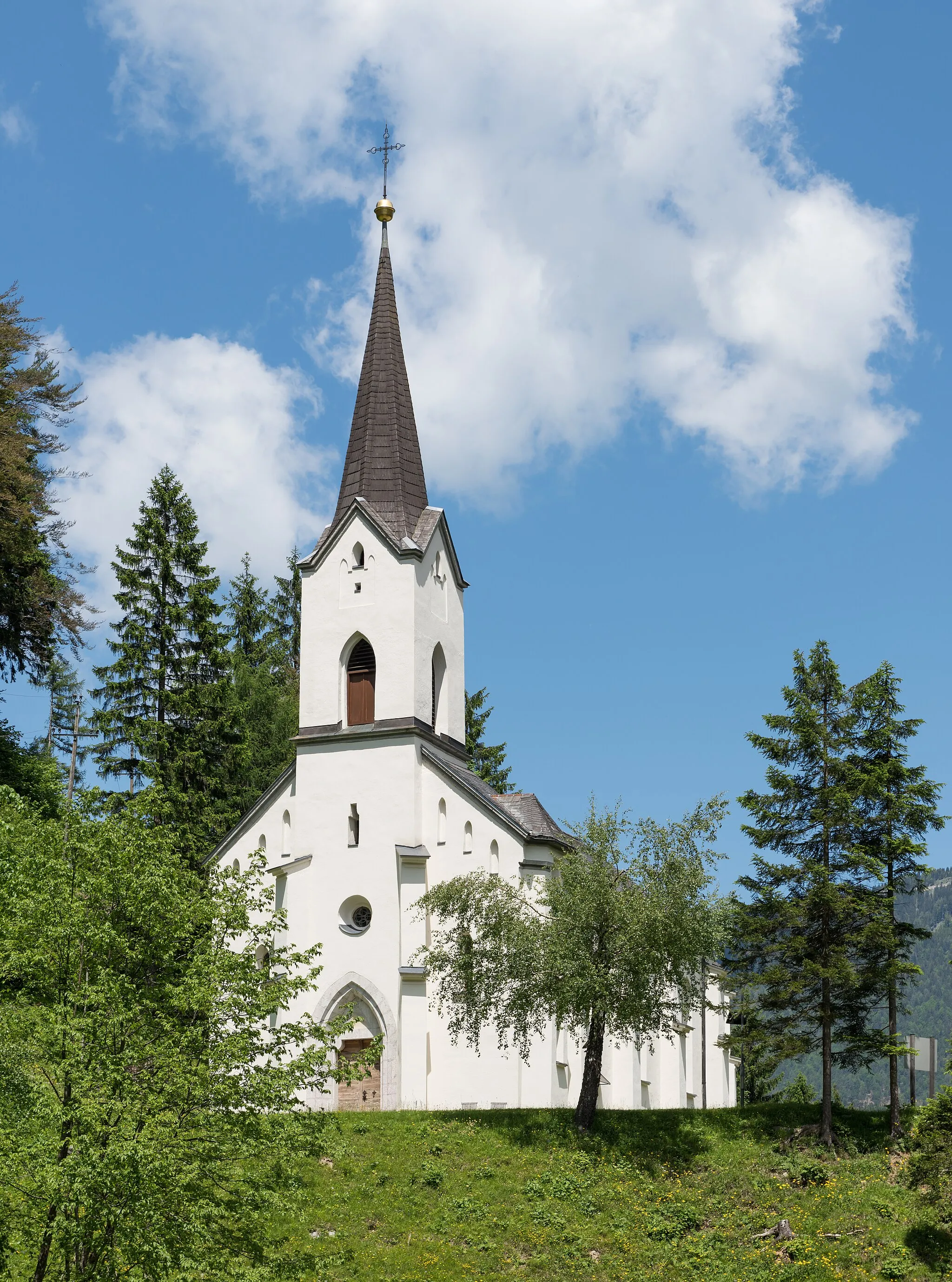 Photo showing: Parish church Saint Leonard in Loibltal, municipality Ferlach, district Klagenfurt Land, Carinthia, Austria, EU