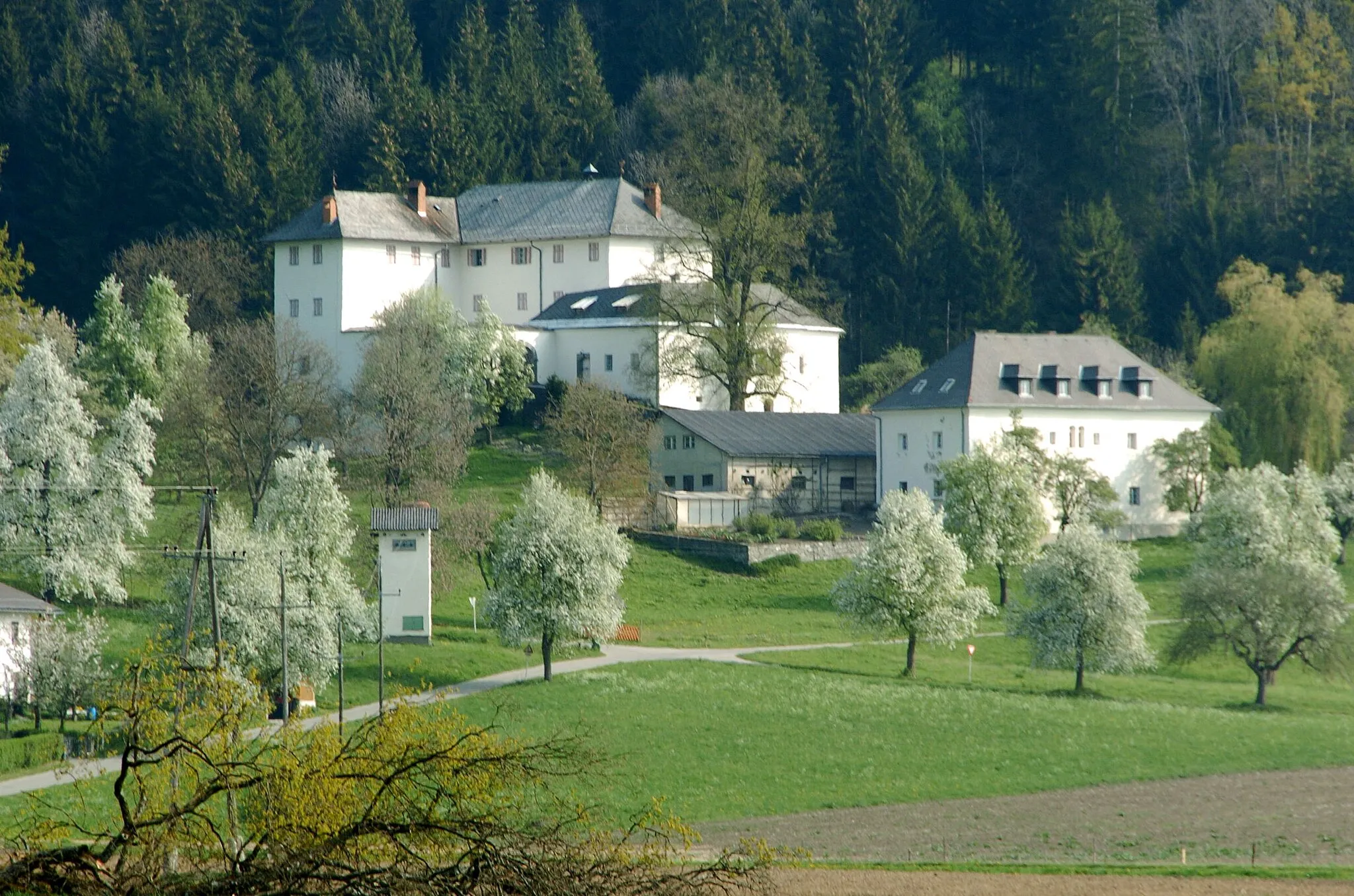 Photo showing: Castle Rosenbichl in Rosenbichl #1, market town Liebenfels, district Sankt Veit, Carinthia, Austria, EU