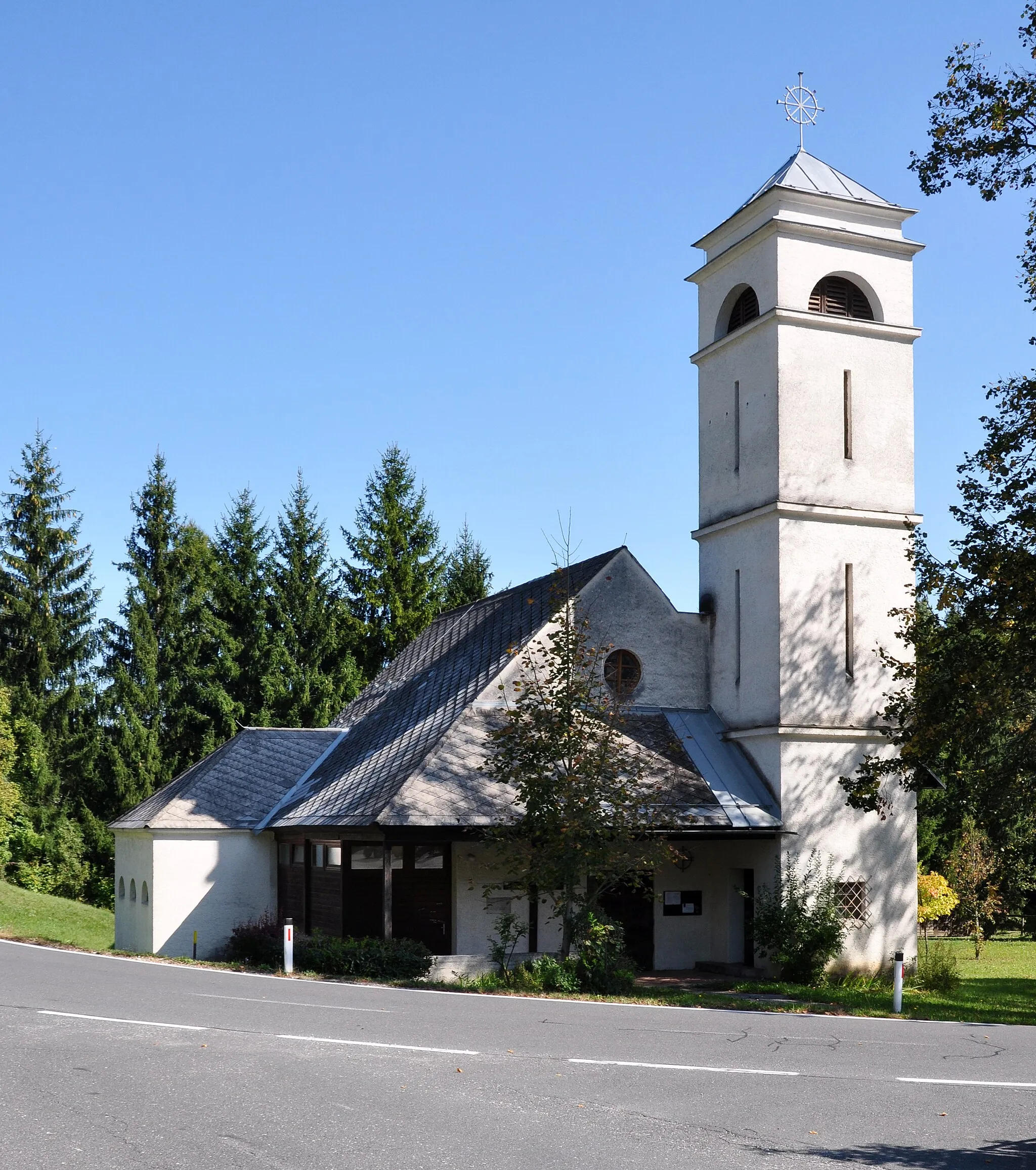 Photo showing: Subsidiary church King Christ in Rosenbach 107, municipality Sankt Jakob im Rosental, district Villach Land, Carinthia / Austria / EU