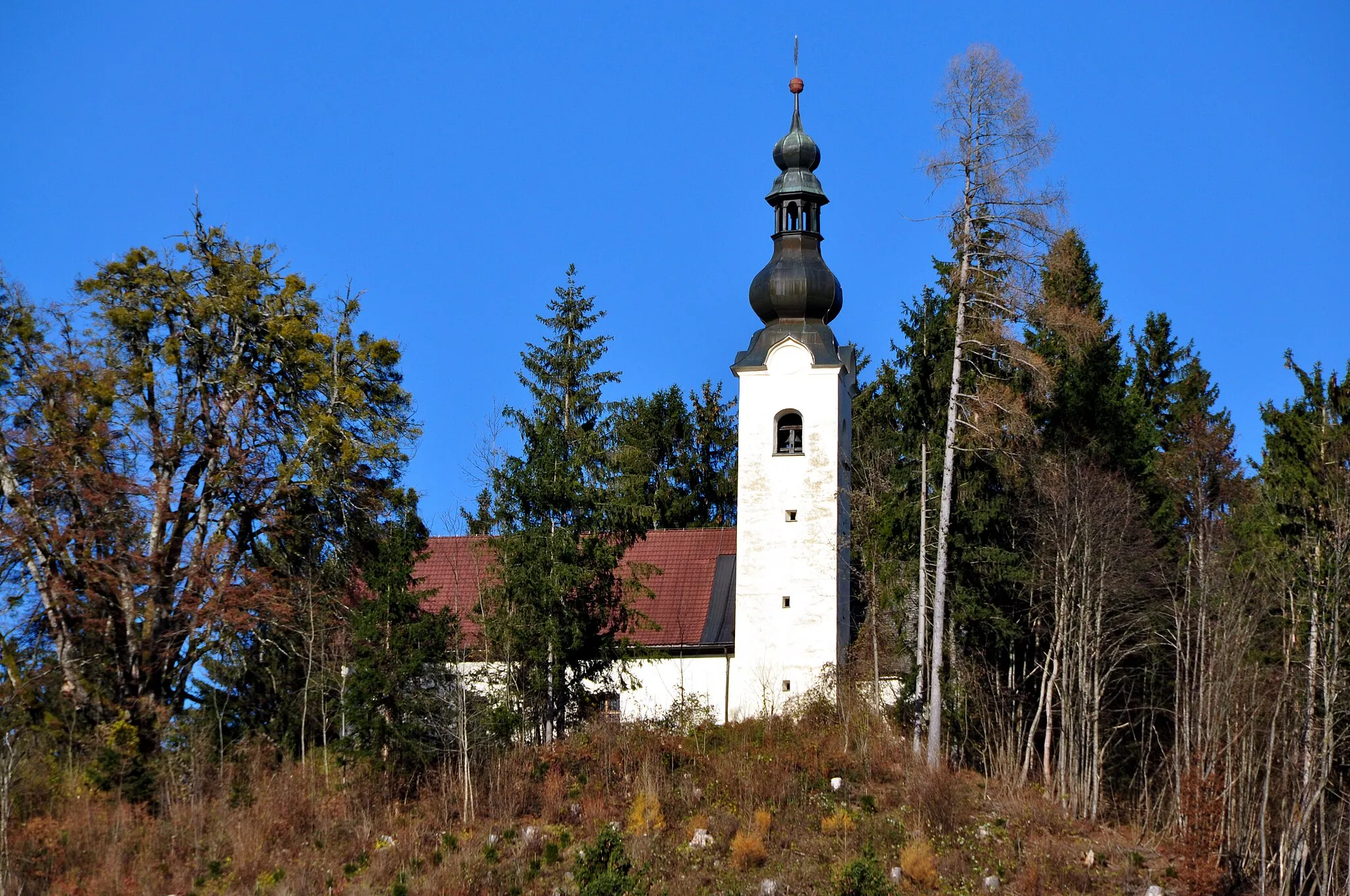 Photo showing: Subsidiary church Saint Mary on Humitz at Treffen, municipality Velden am Wörthersee, district Villach Land, Carinthia, Austria, EU