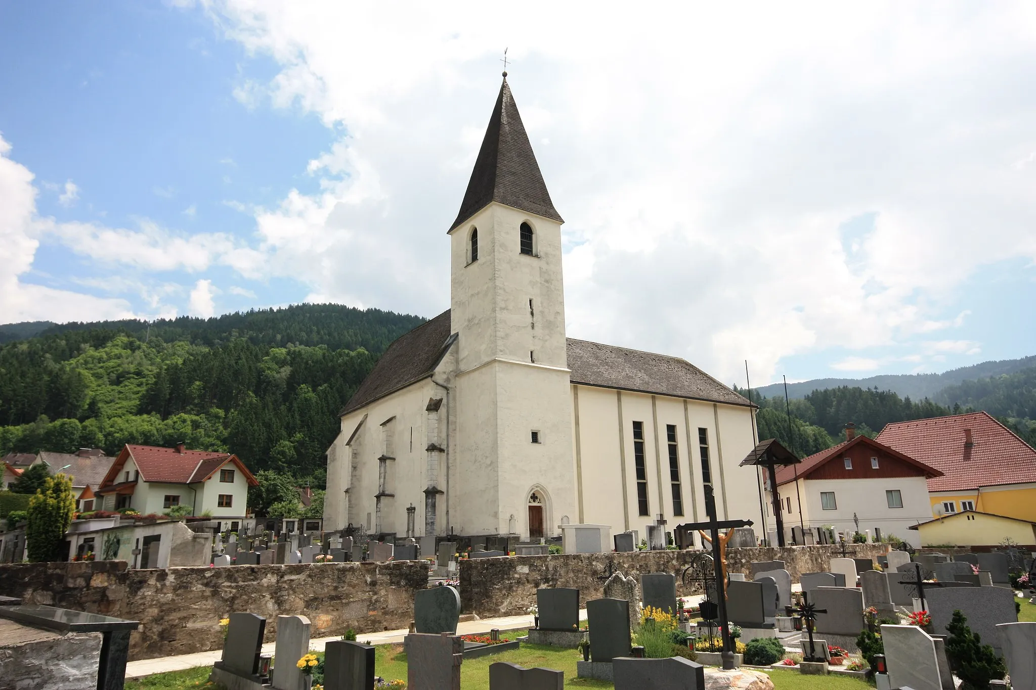 Photo showing: Parish-church in Frantschach-St Gertraud, Carinthia