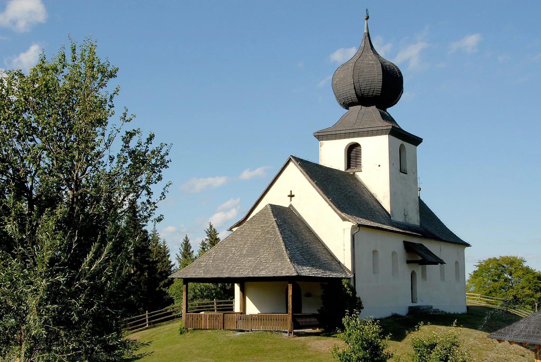 Photo showing: Subsidiary church Saint Paul, municipality Sankt Urban (Kärnten), district Feldkirchen, Carinthia, Austria, EU