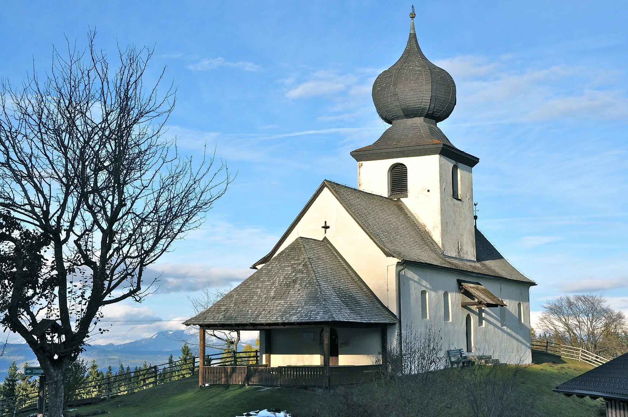 Photo showing: Subsidiary church Saint Paul, municipality Sankt Urban (Kärnten), district Feldkirchen, Carinthia, Austria, EU