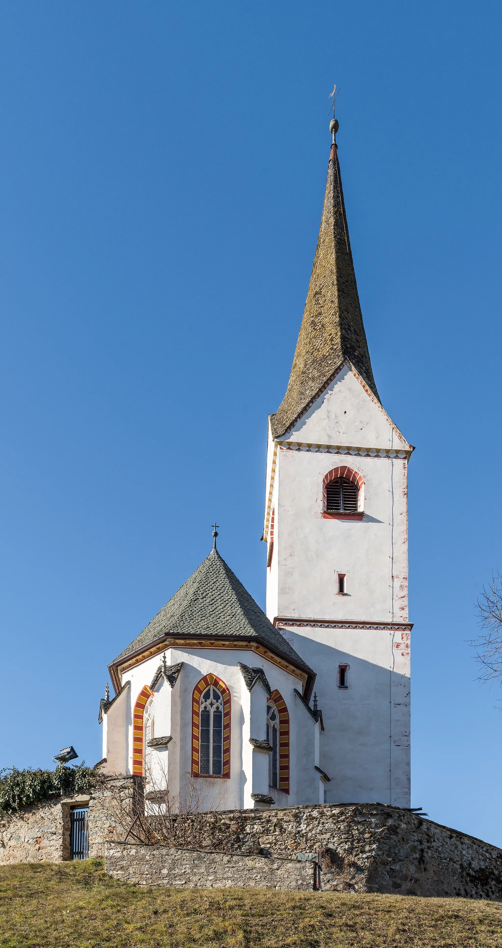Photo showing: Parish church Saint Michael in Sankt Michael ob der Gurk, municipality Poggersdorf, district Klagenfurt Land, Carinthia, Austria, EU