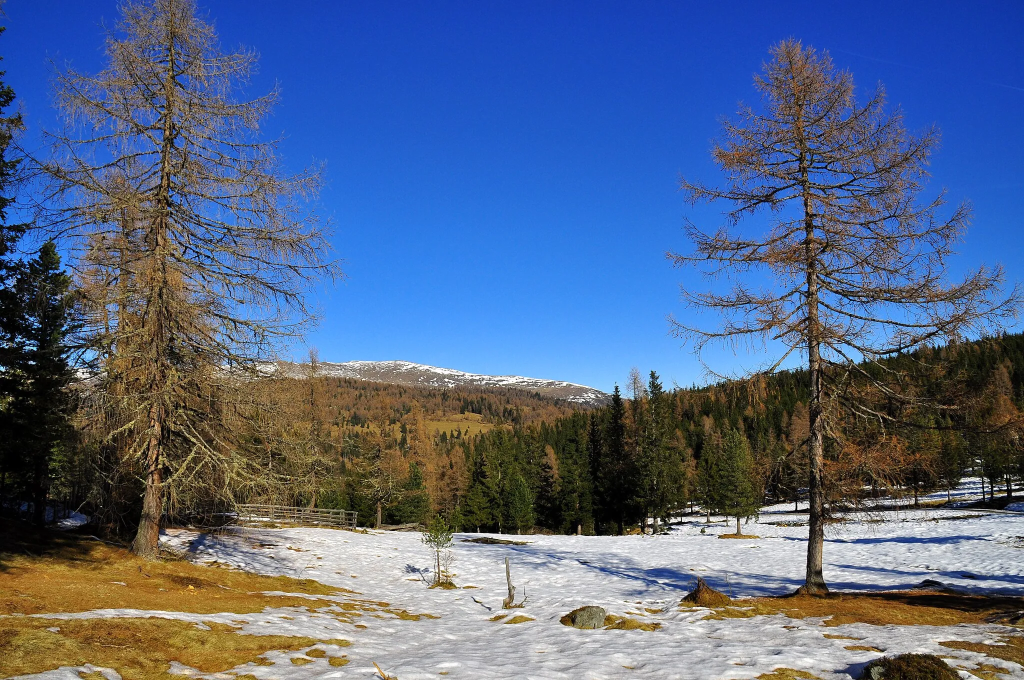 Photo showing: Late autumn in Hochrindl, municipality Albeck, district Feldkirchen, Carinthia, Austria, EU