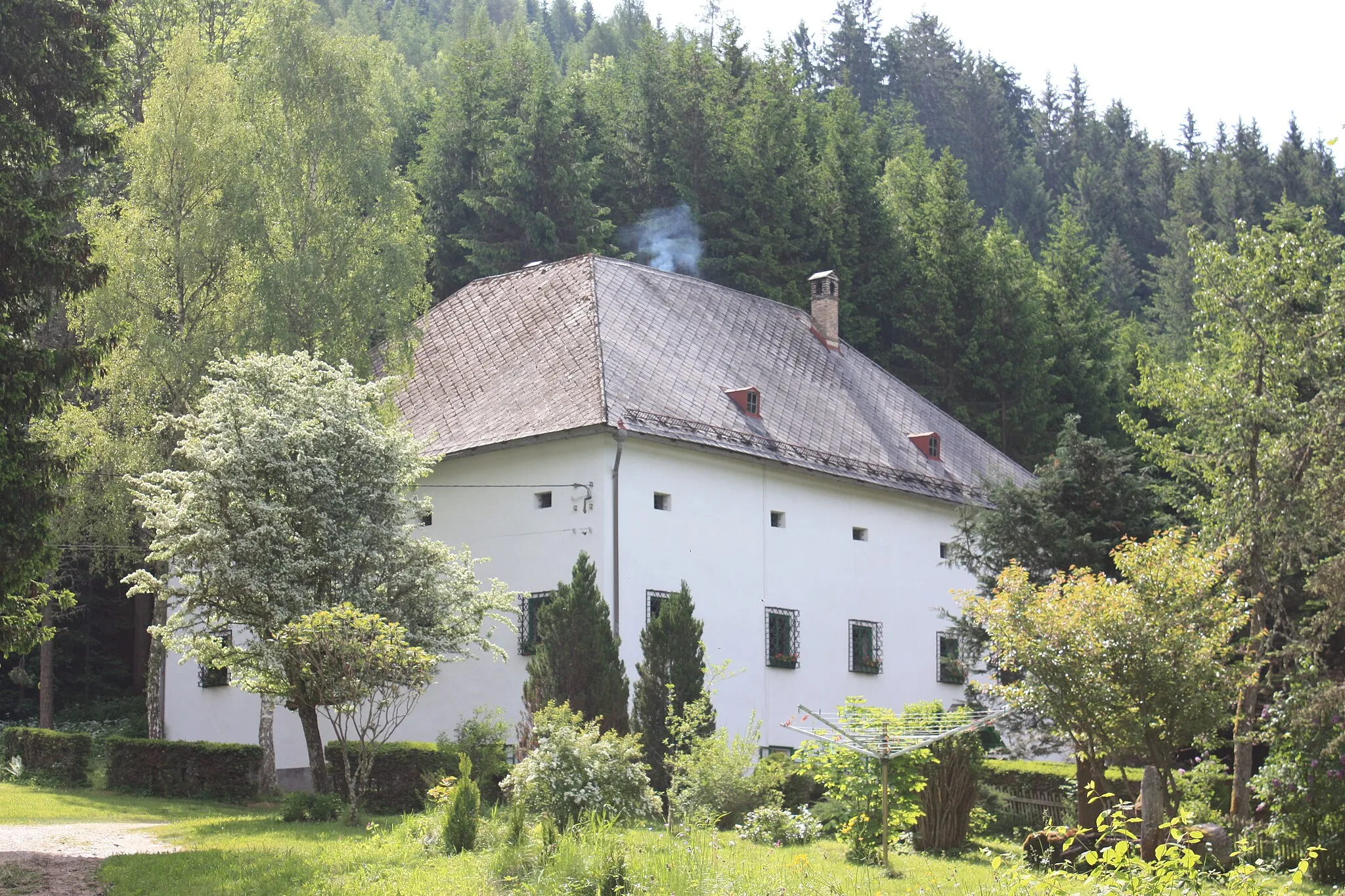 Photo showing: Hörbach castle in the community of Hüttenberg