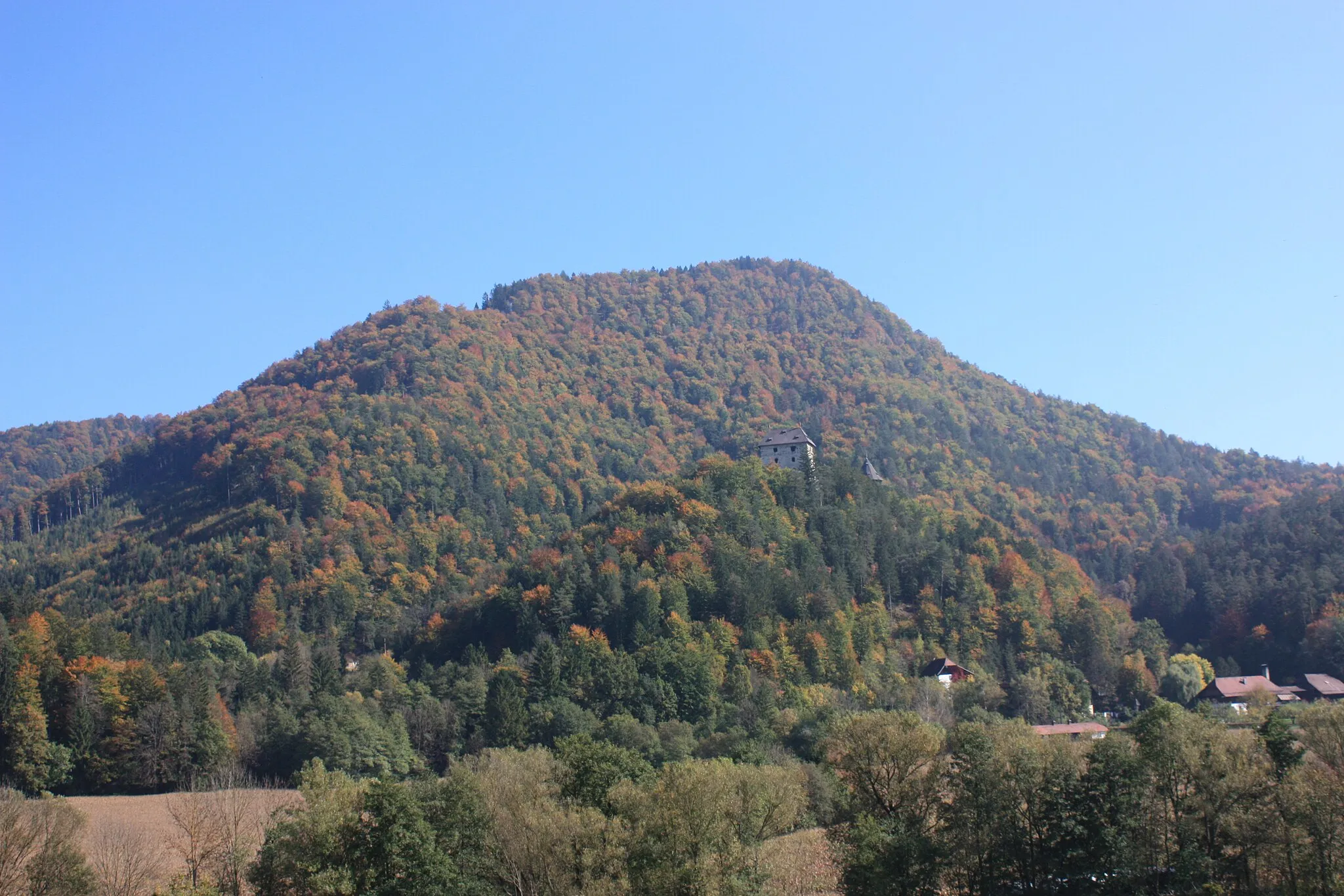 Photo showing: Weissenegg-castle in the community of Ruden