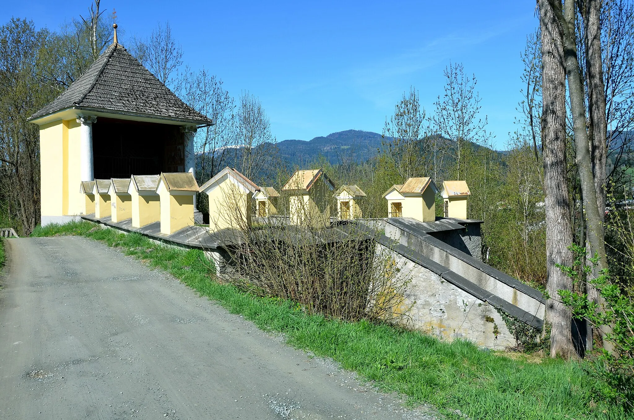 Photo showing: Calvary site on the Kalvarienbergweg, city Feldkirchen, district Feldkirchen, Carinthia / Austria / EU