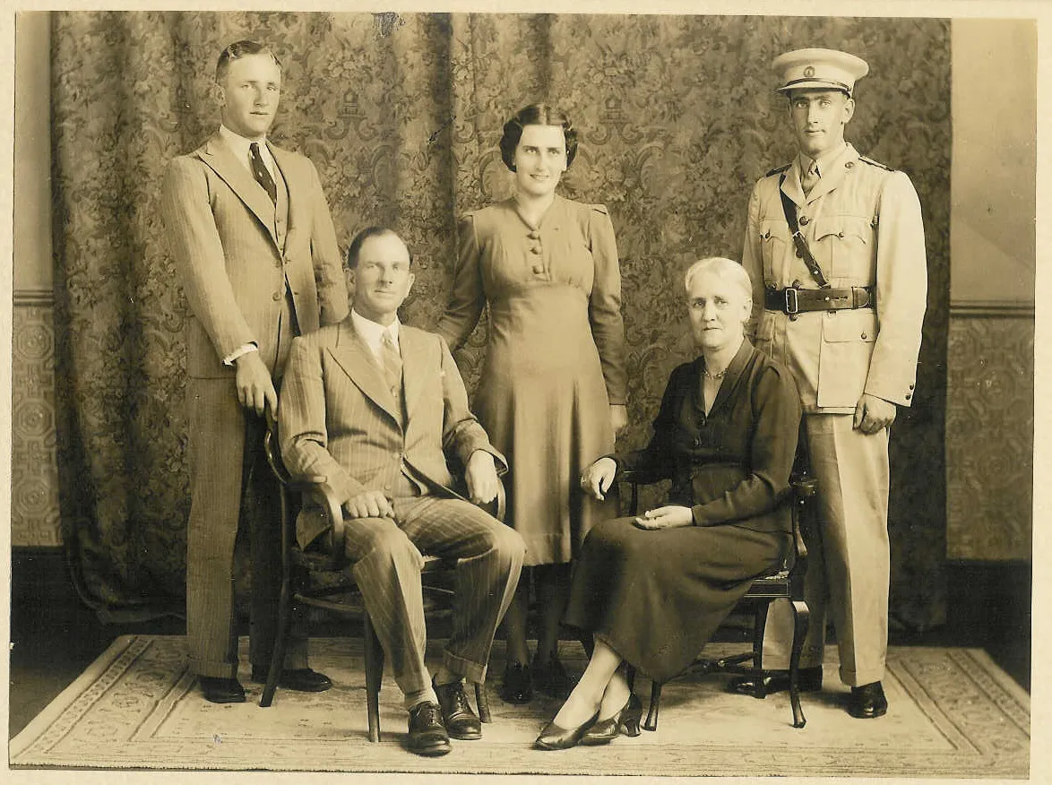 Photo showing: Bowker Family 1939