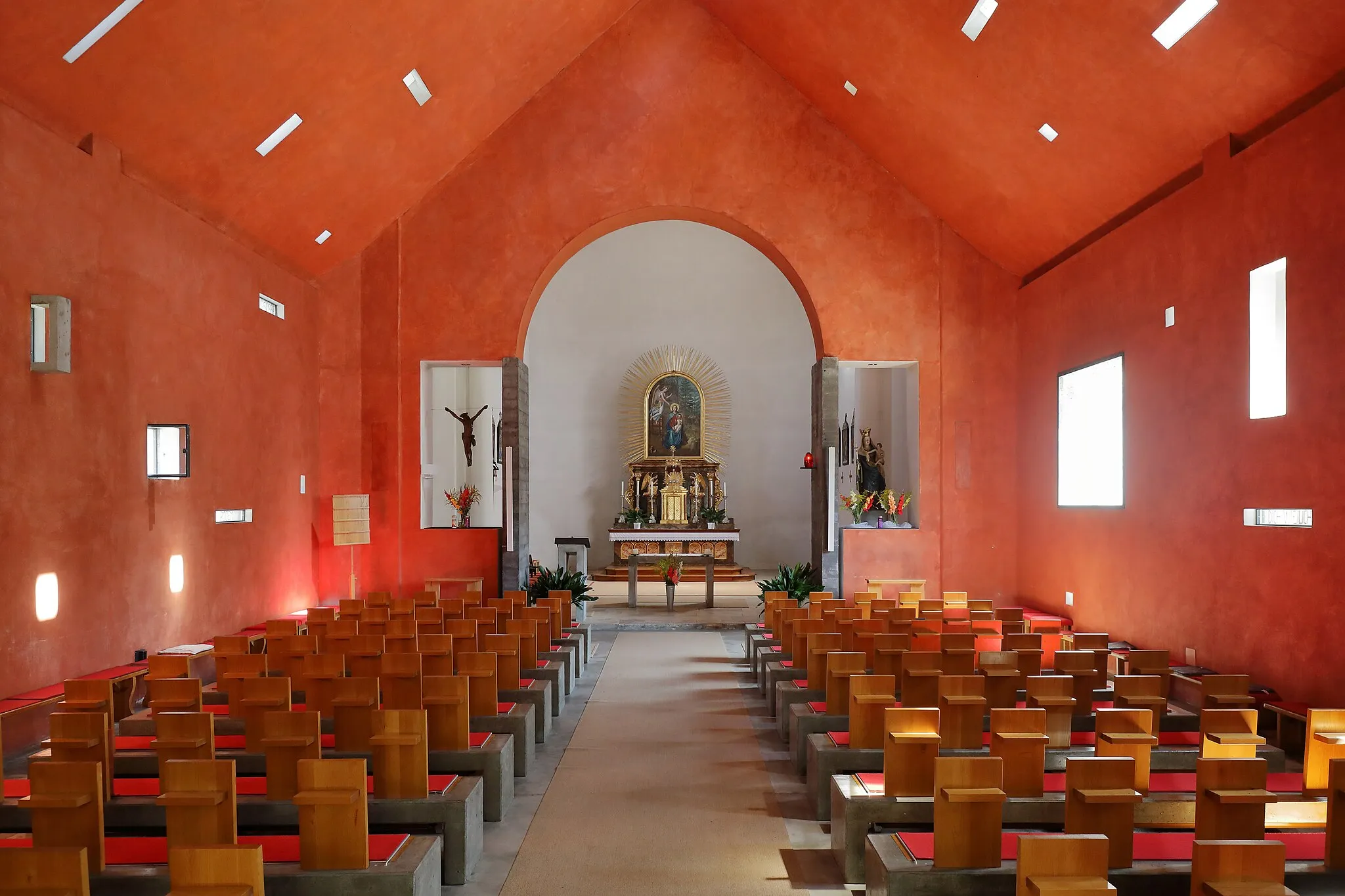 Photo showing: Interior view of the church in Dolina, Carinthia.