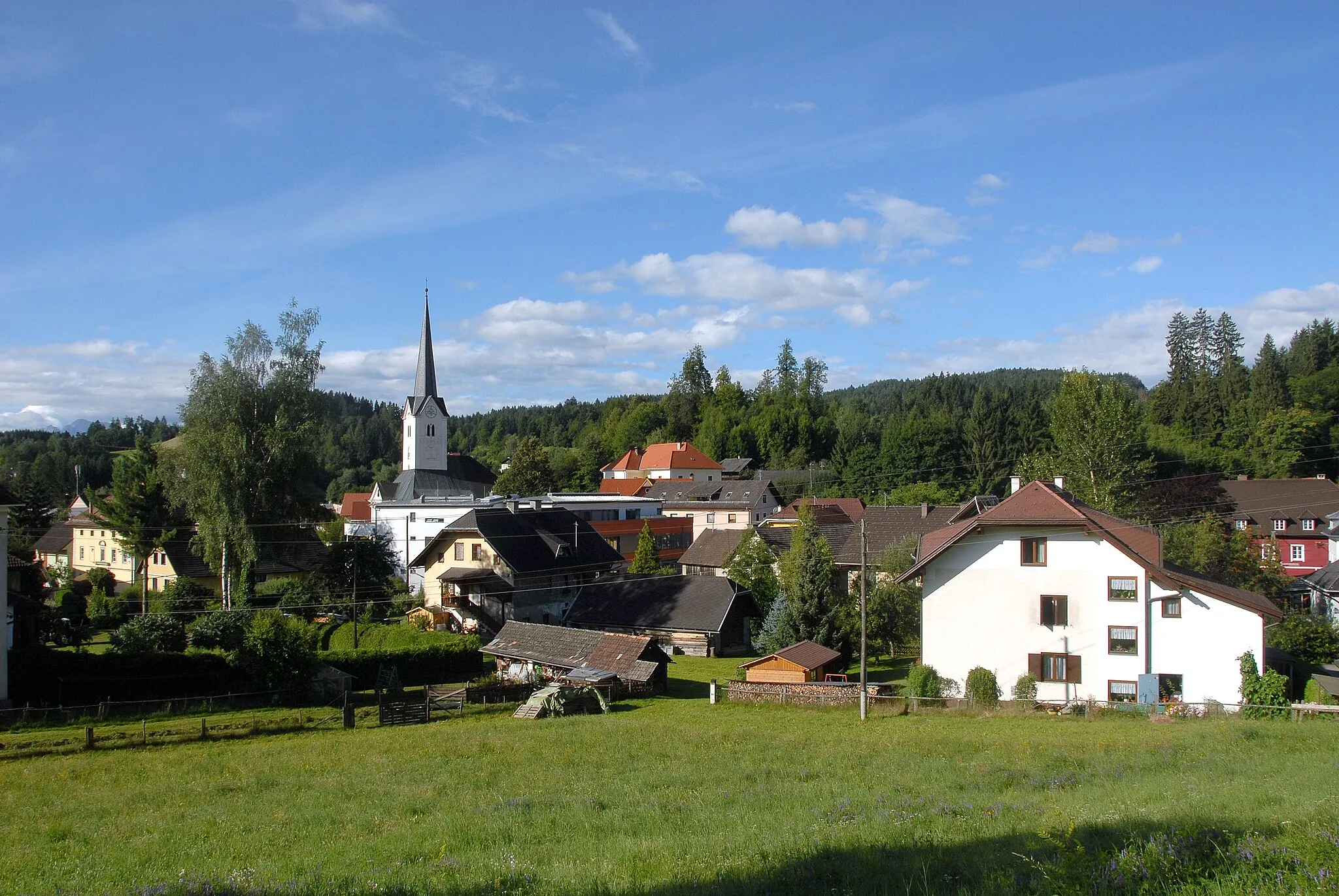 Photo showing: View at Moosburg, market town Moosburg, district Klagenfurt Land, Carinthia / Austria / EU