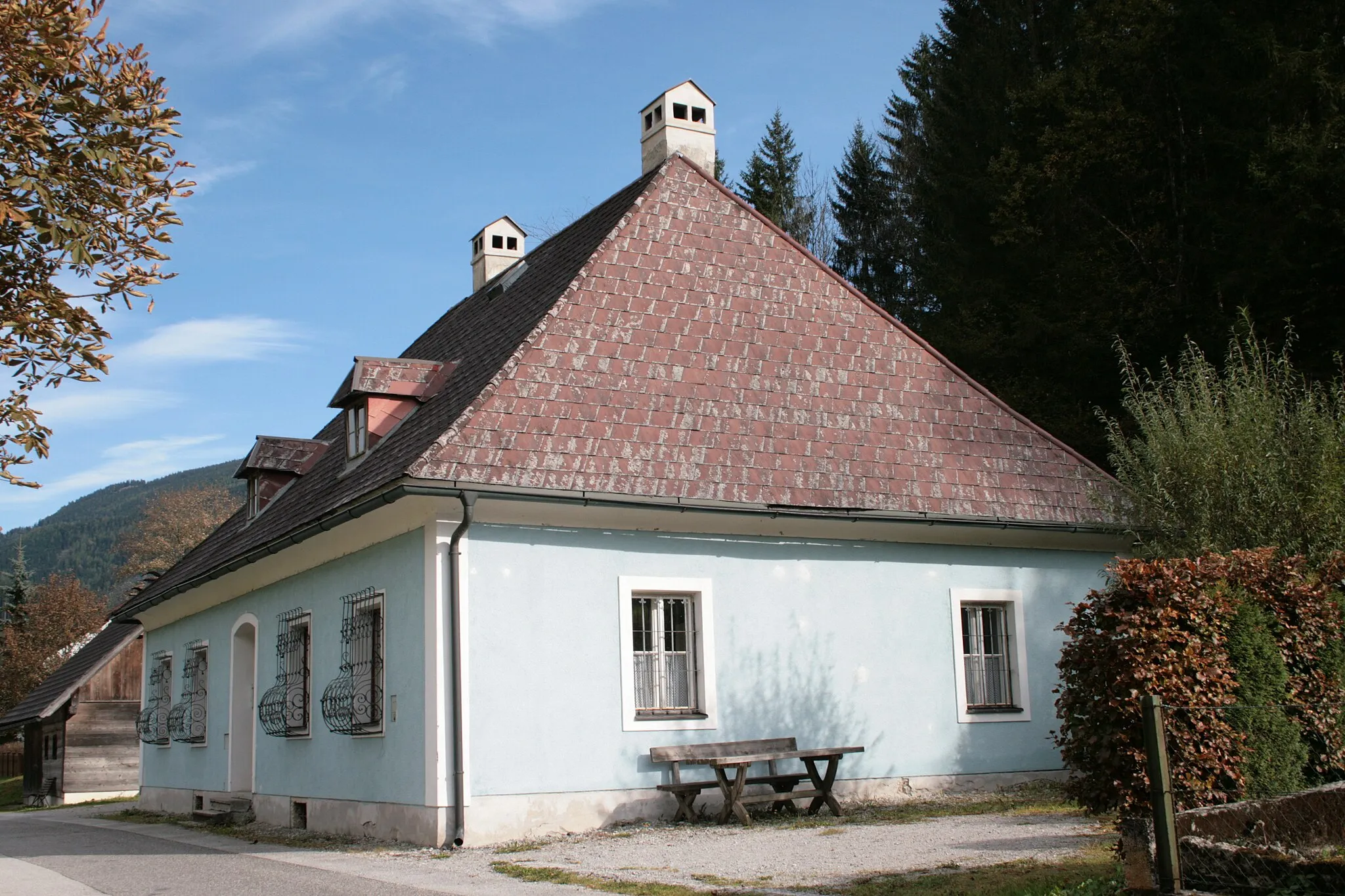 Photo showing: Pfarrhof in Lassing, Gemeinde Göstling an der Ybbs, Niederösterreich