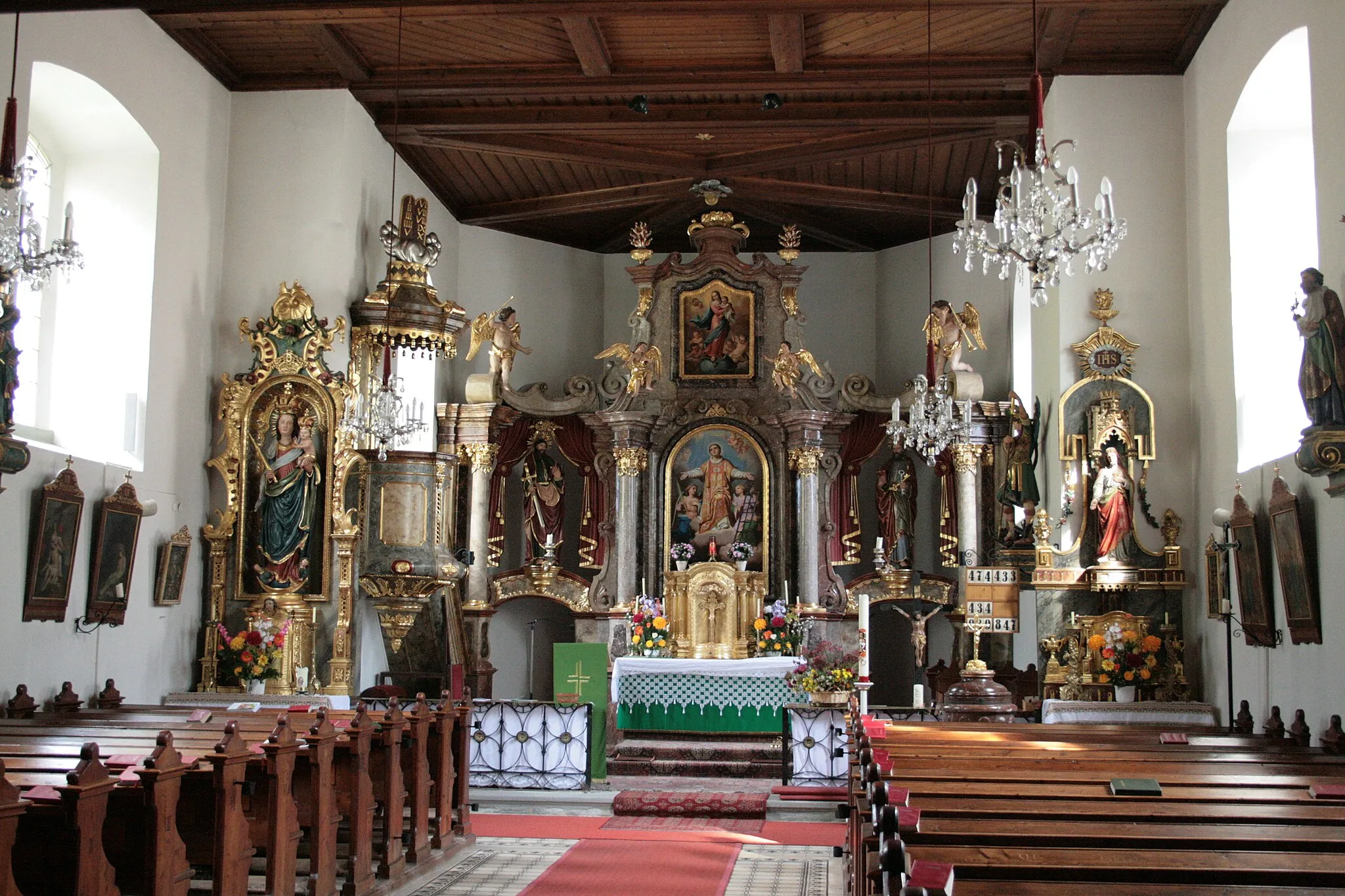 Photo showing: Pfarrkirche Lassing (Gemeinde Göstling an der Ybbs), innen