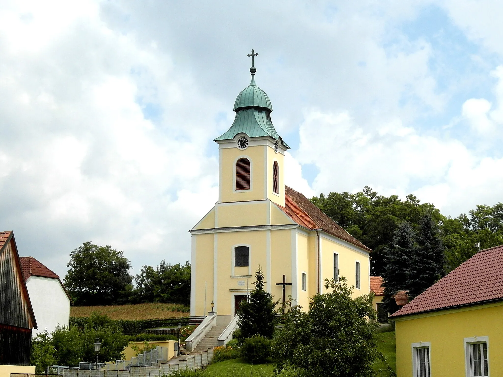 Photo showing: Pfarrkirche Obergänserndorf (Bezirk Korneuburg)