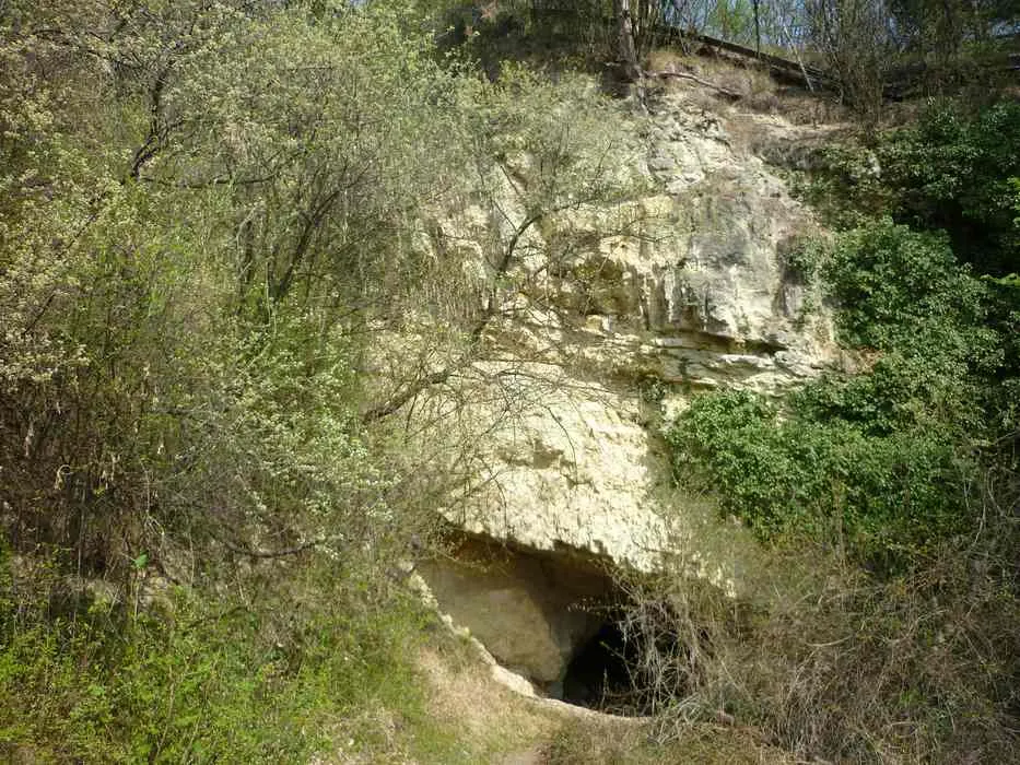 Photo showing: Entry of Höhlturm cave in lower Austria