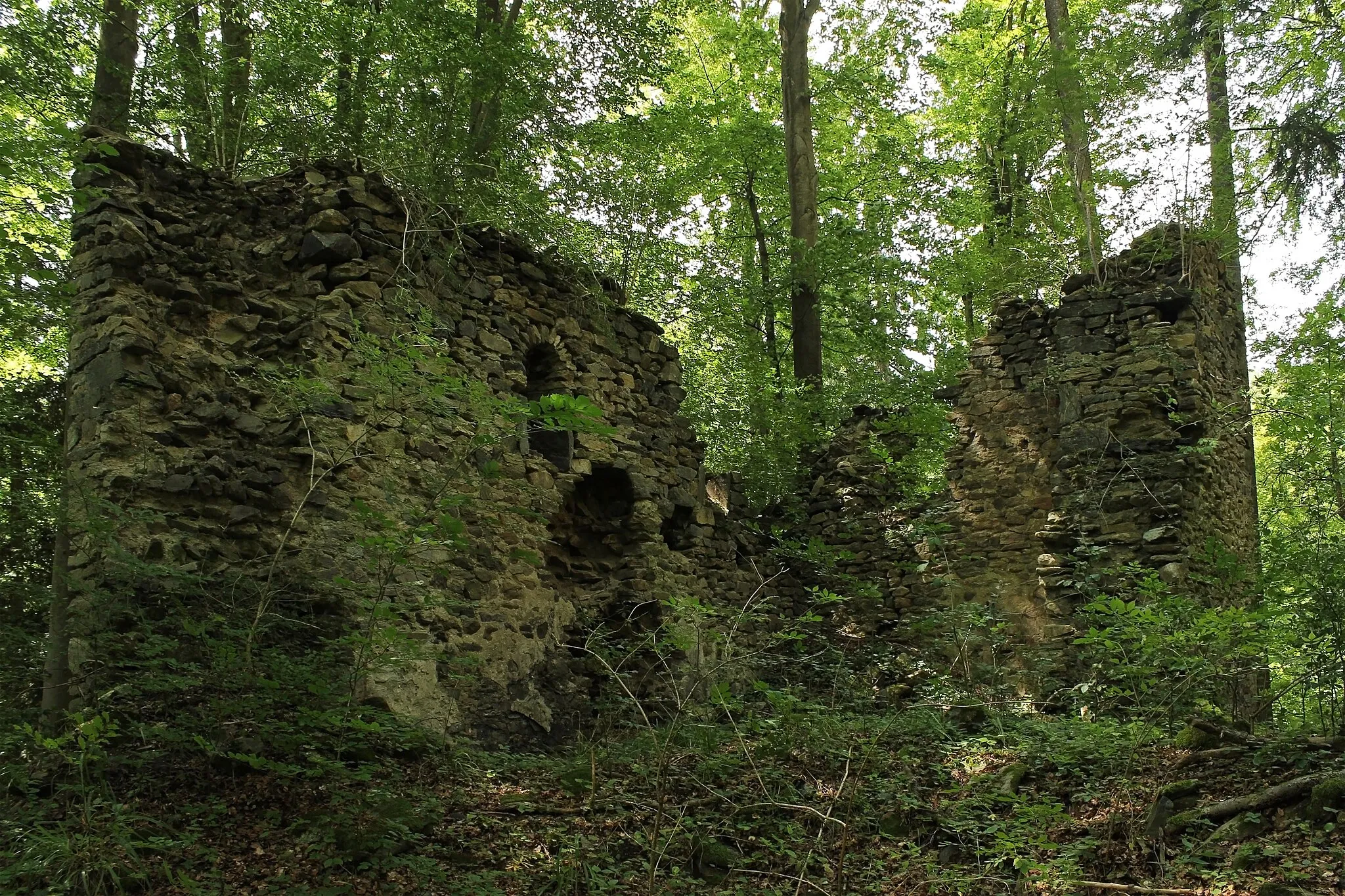Photo showing: Die Rundersburg wurde im Jahr 1150 erbaut - bereits im Jahr 1300 wurde die Burg jedoch verlassen und verfiel.