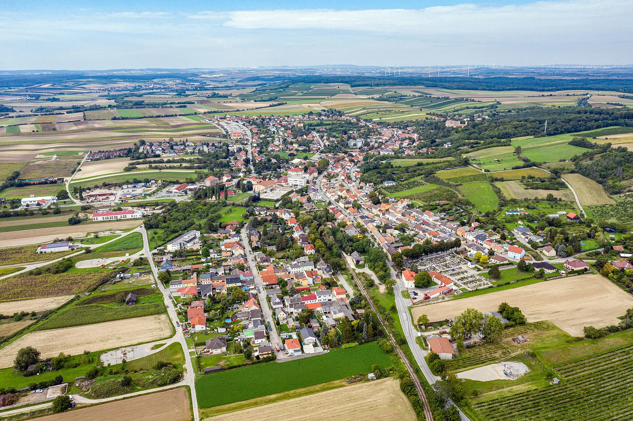 Photo showing: Gesamtansicht der Gemeinde Matzen-Raggendorf in Niederösterreich, Sept. 2020