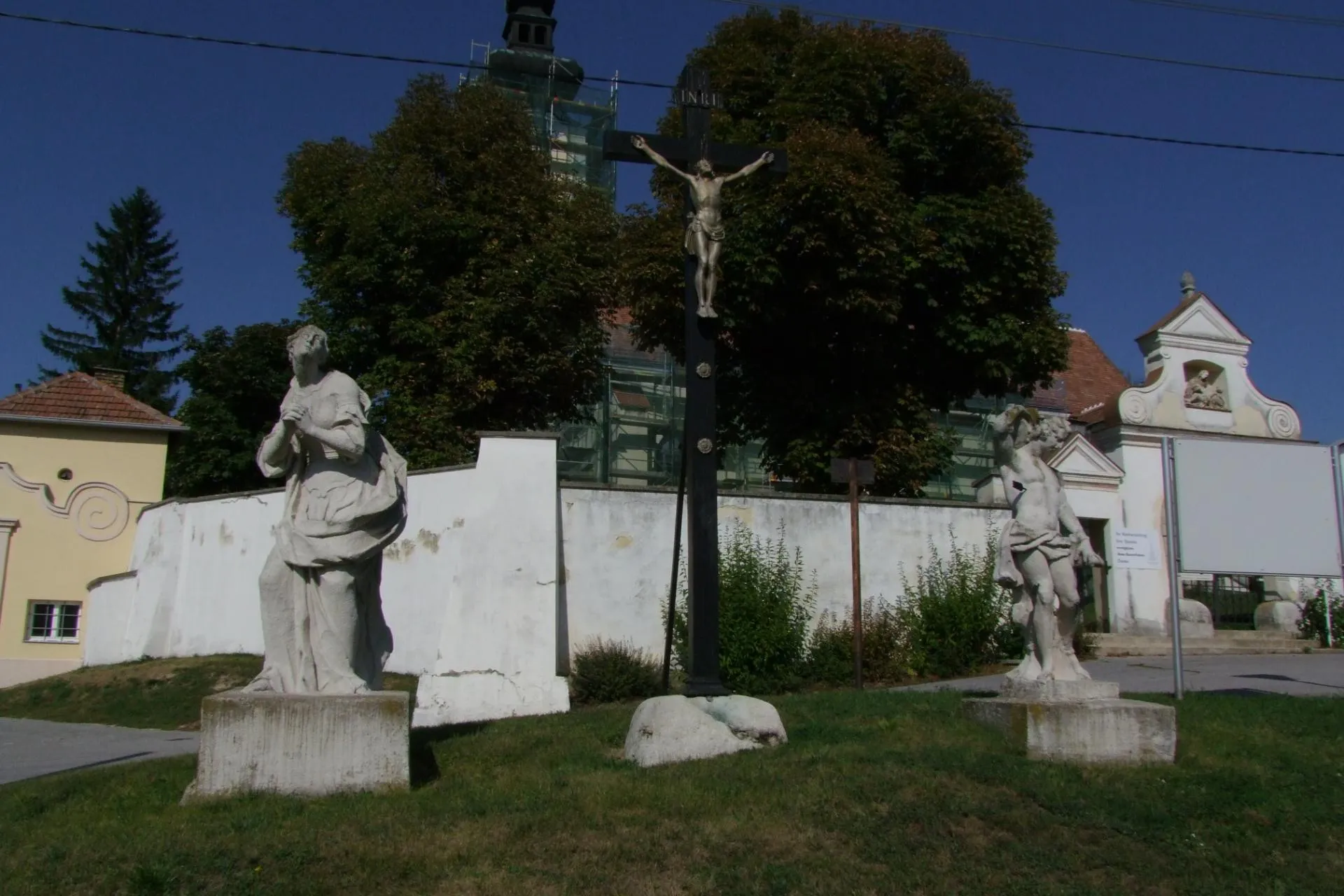 Photo showing: Figuren hll. Sebastian und Maria Magdalena