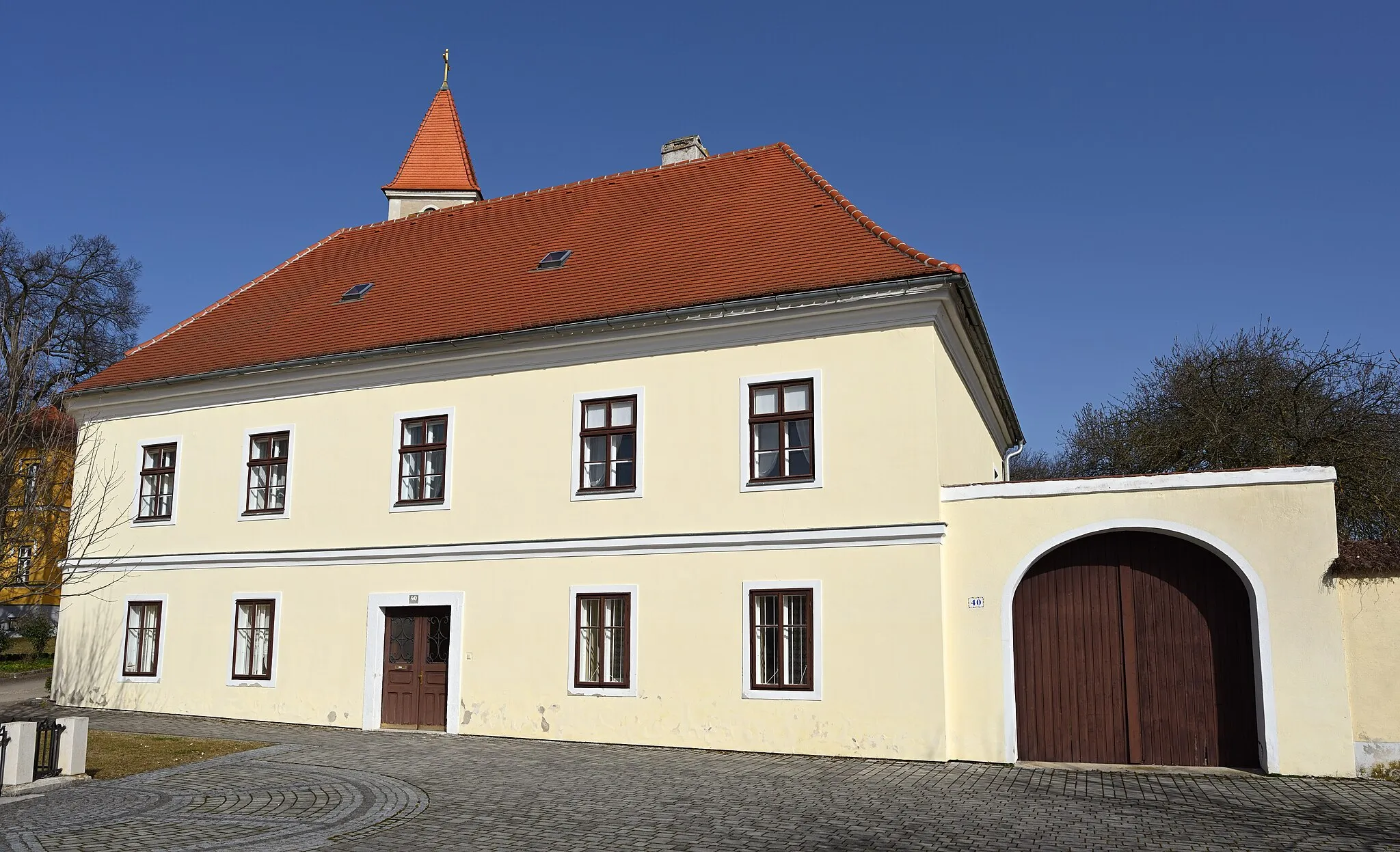 Photo showing: Rectory at Eggendorf am Walde, municipality Maissau, Lower Austria, Austria