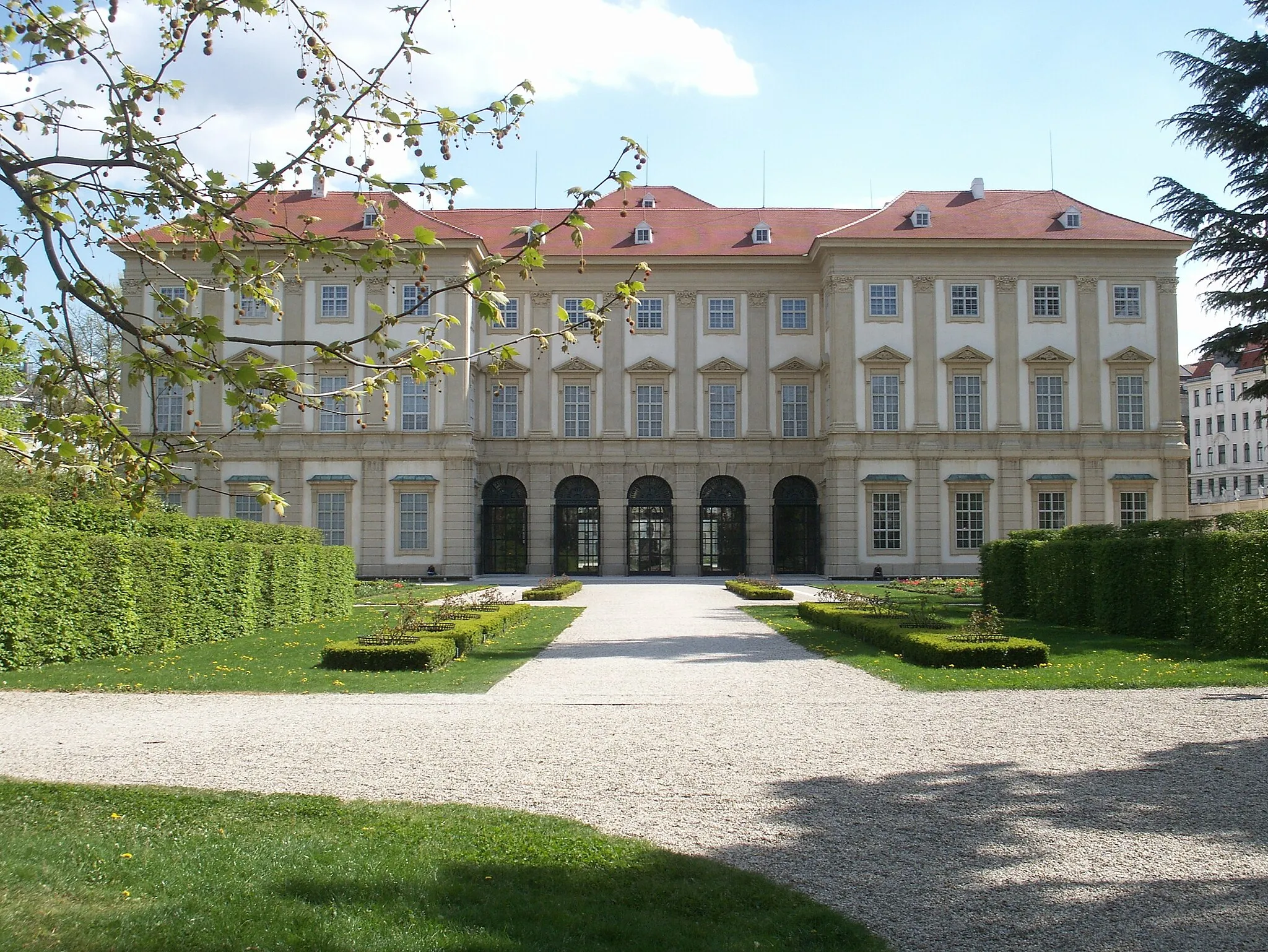 Photo showing: Palais Liechtenstein, Wien, Rückseite, Garten