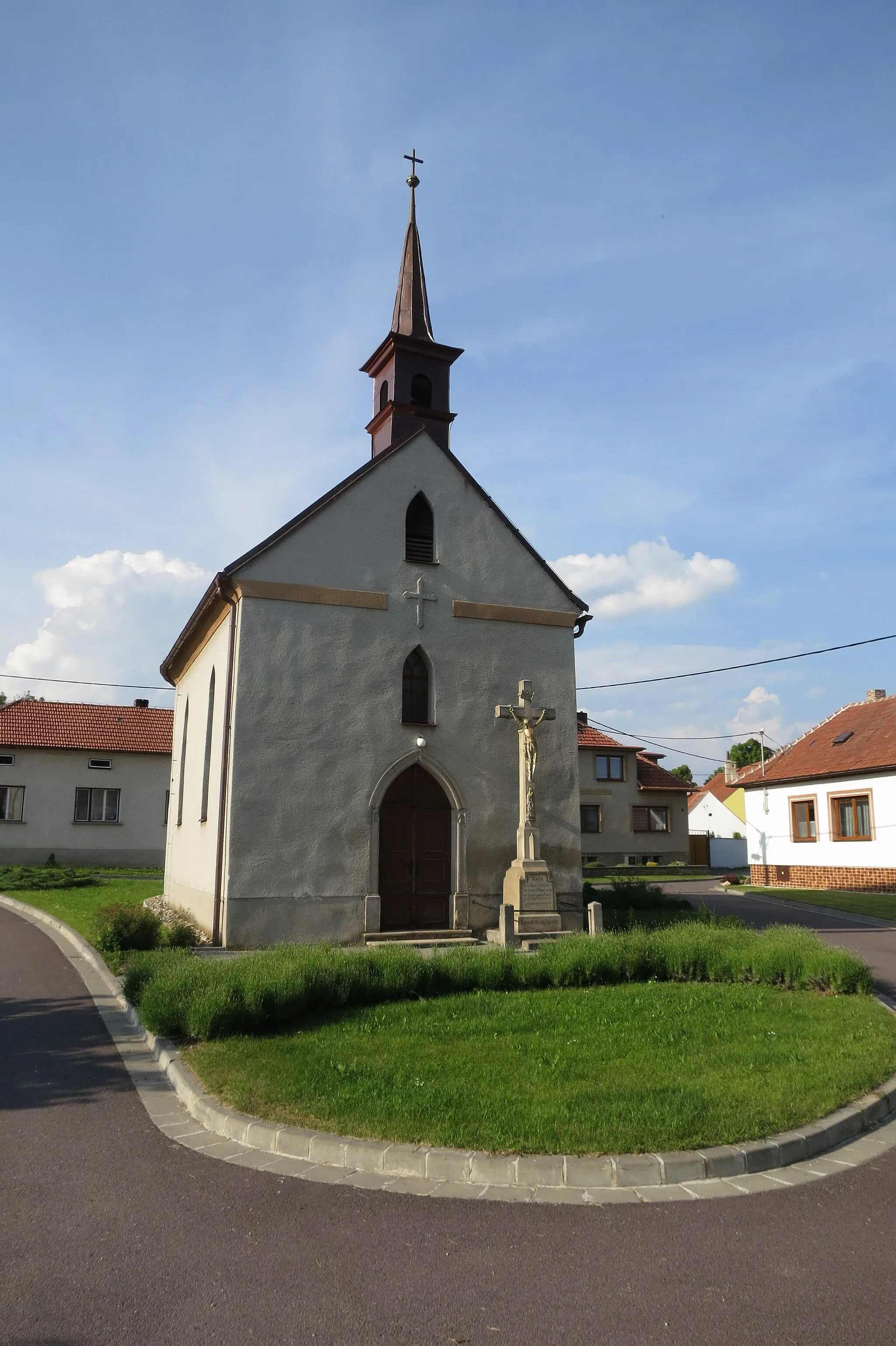 Photo showing: Chapel of Saint John of Nepomuk in Pálovice, Třebíč District.