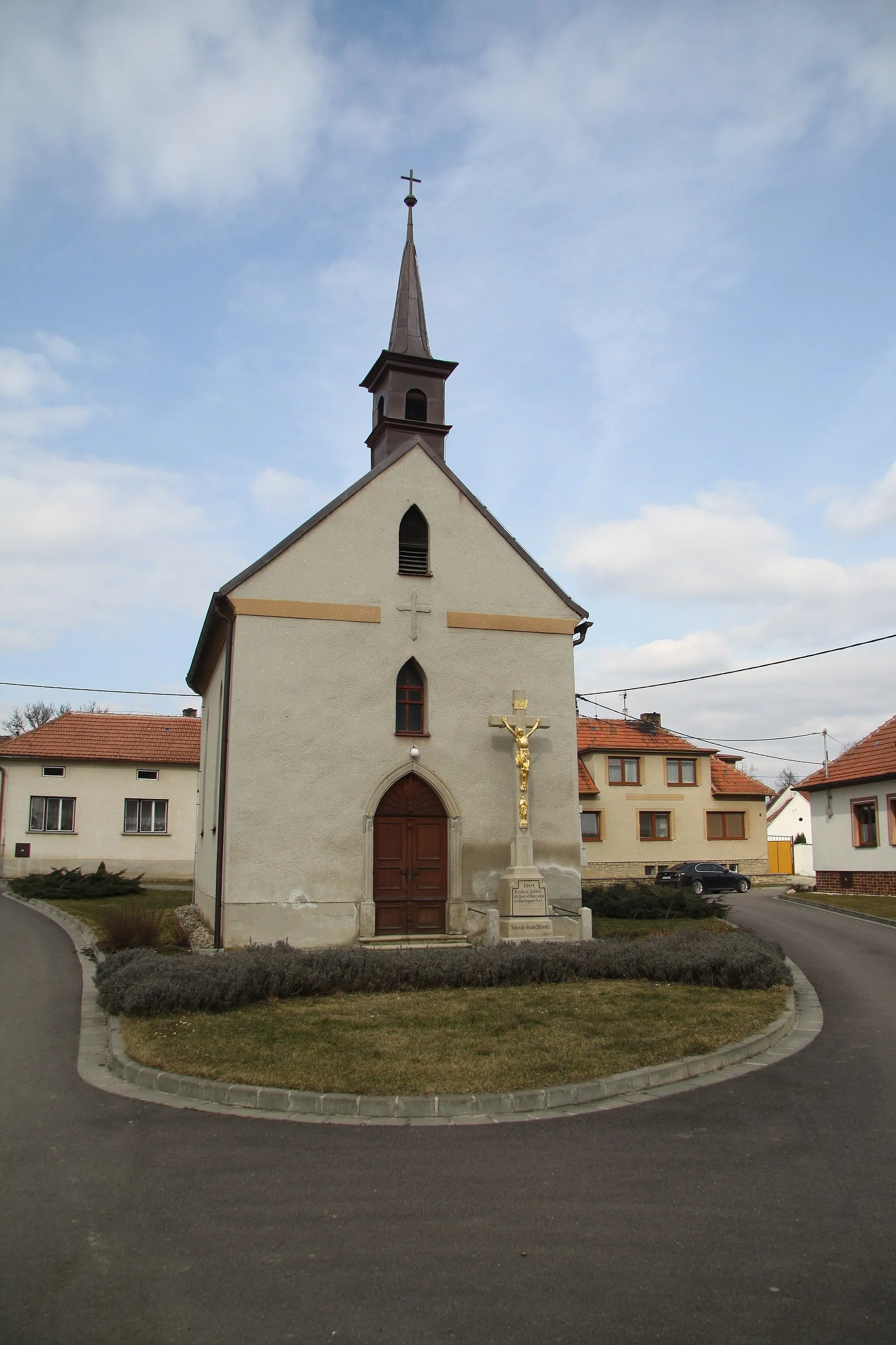 Photo showing: Overview of Chapel of Saint John of Nepomuk in Pálovice, Třebíč District.