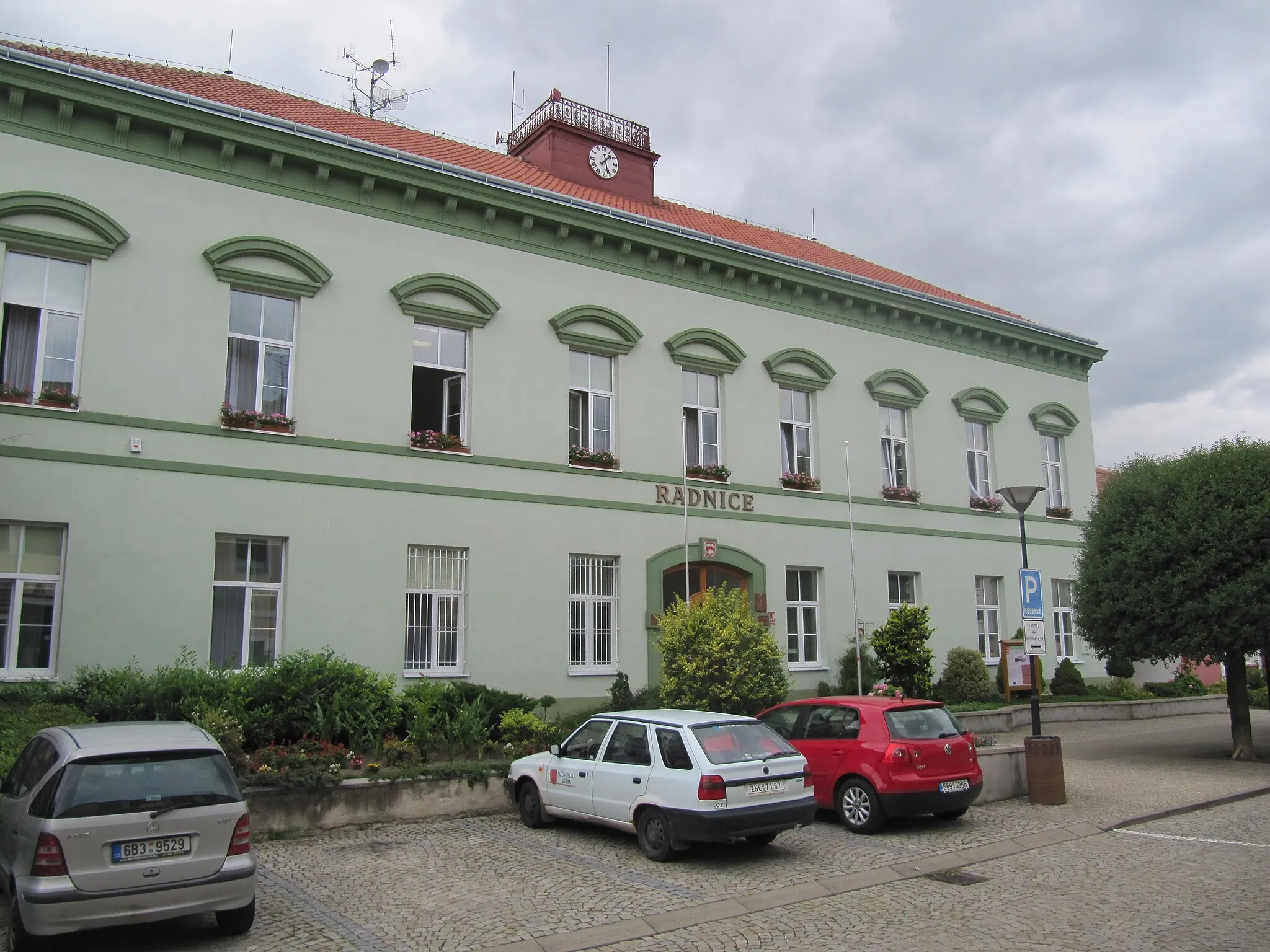Photo showing: Hrušovany nad Jevišovkou in Znojmo District, Czech Republic. Town hall.