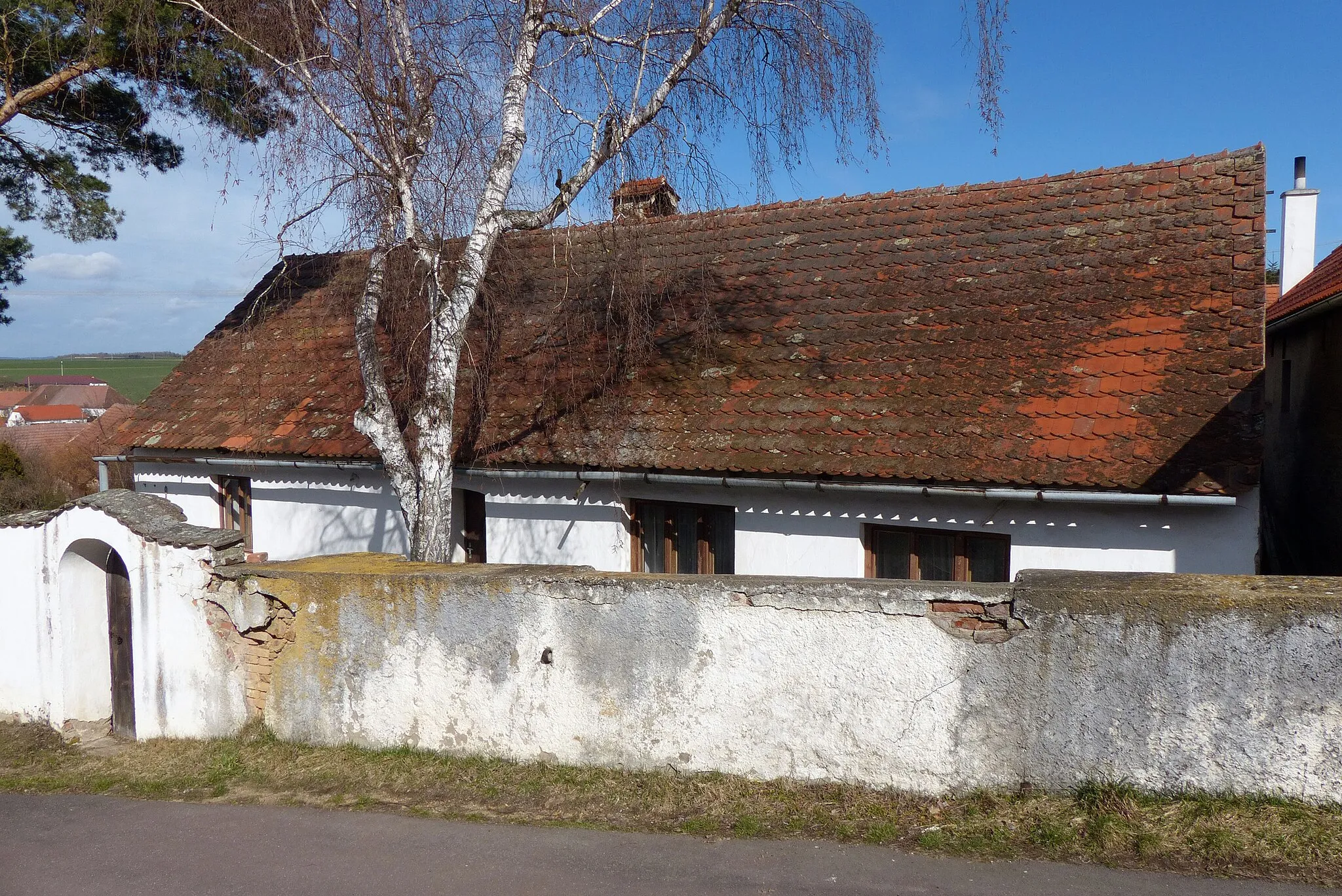 Photo showing: Household no. 11 in Boskovštejn, Znojmo district, Czech republic. March 2020.
